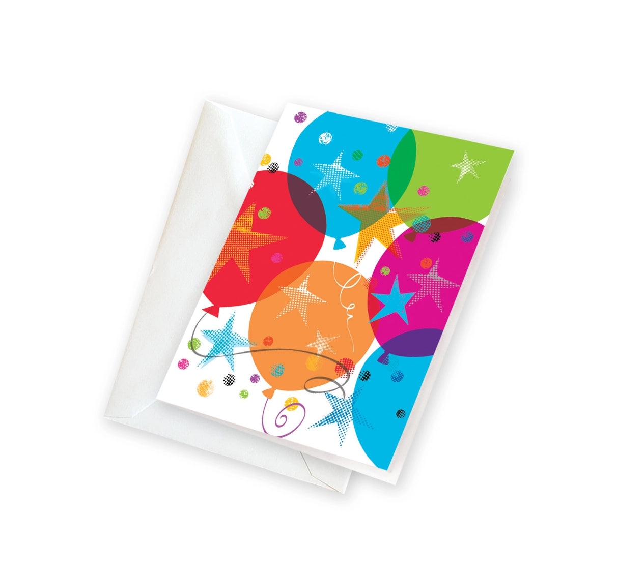 Birthday Balloons Mini Greeting Card