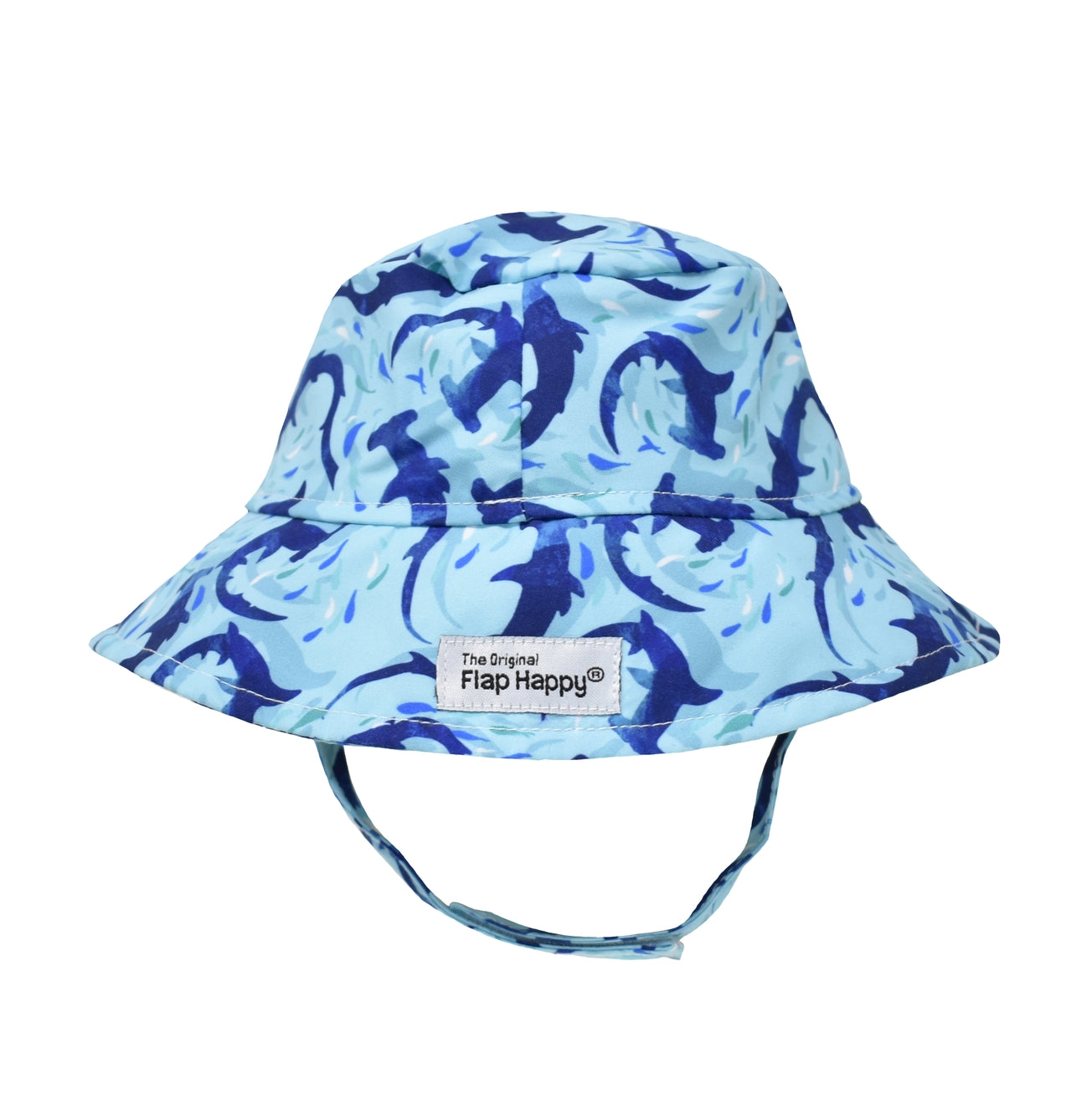 Blue shark bucket hat