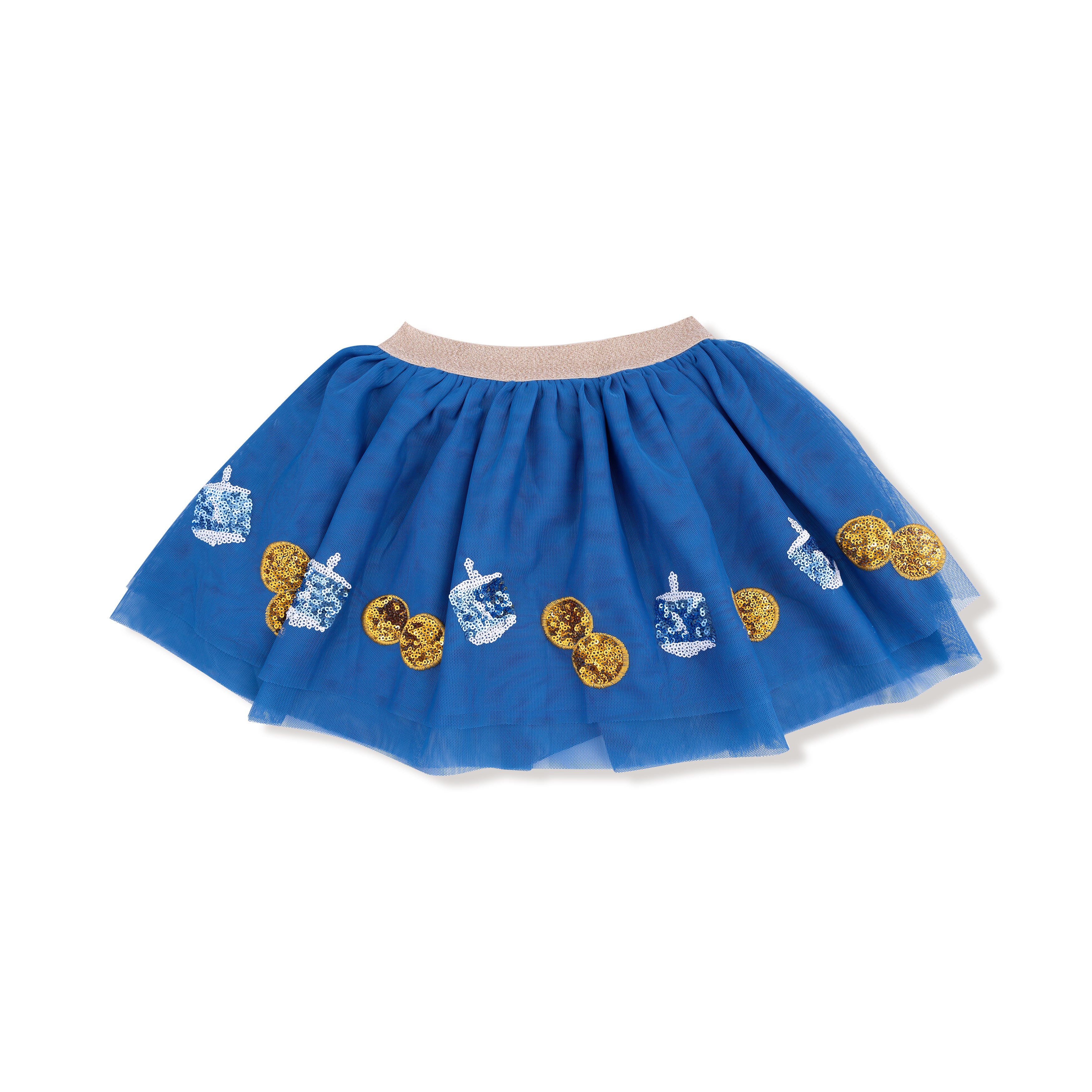 Hanukkah detailed blue tutu for girls
