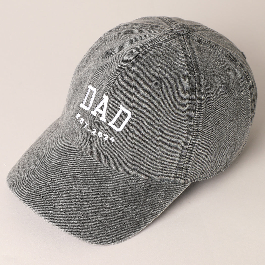 Top profile of Grey Dad hat established in 2024