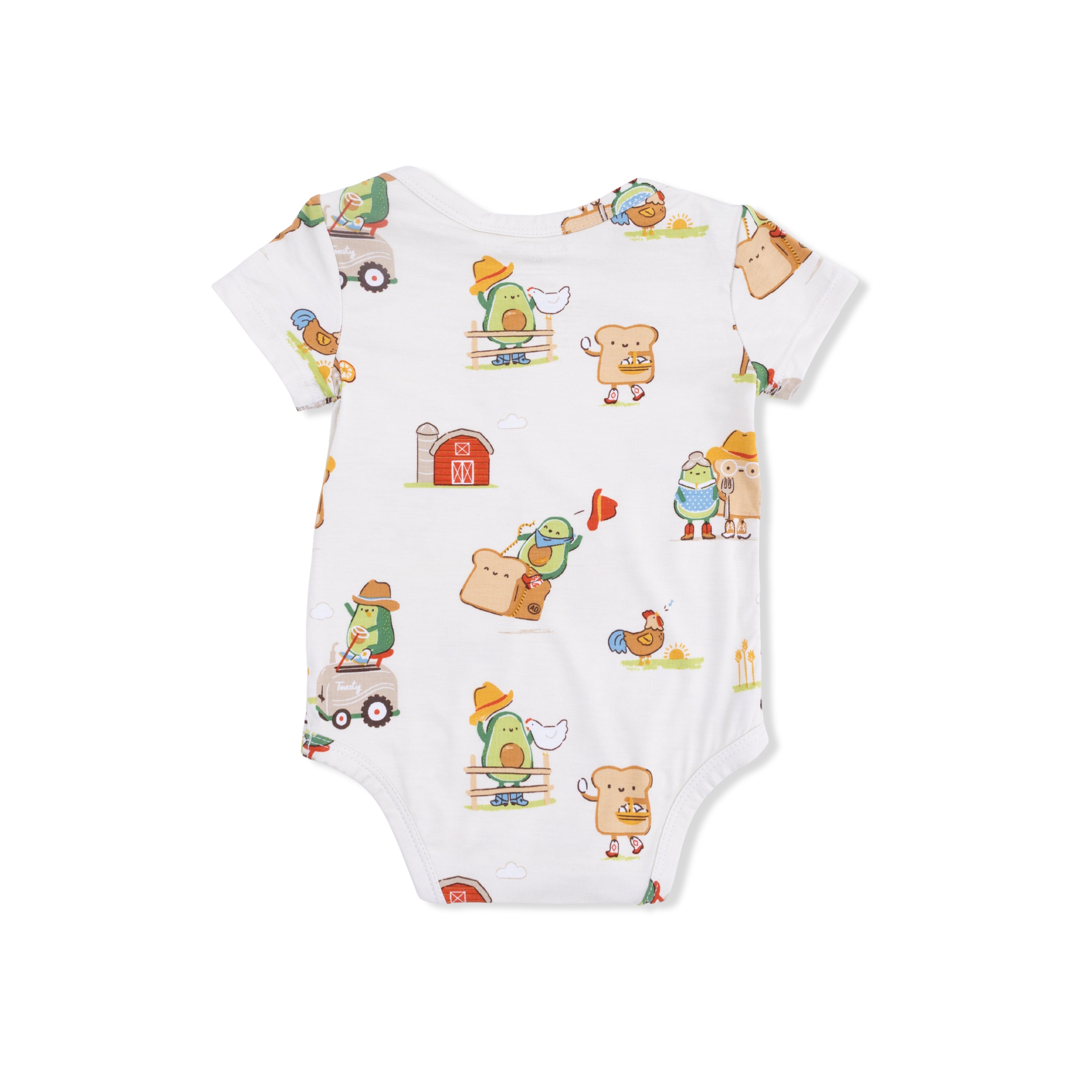 avocado toast short sleeve onesie