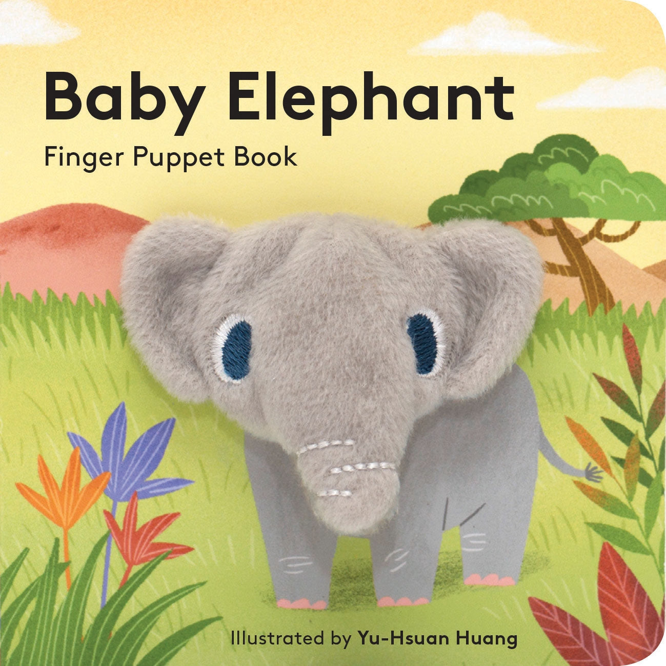 baby elephant finger puppet board book