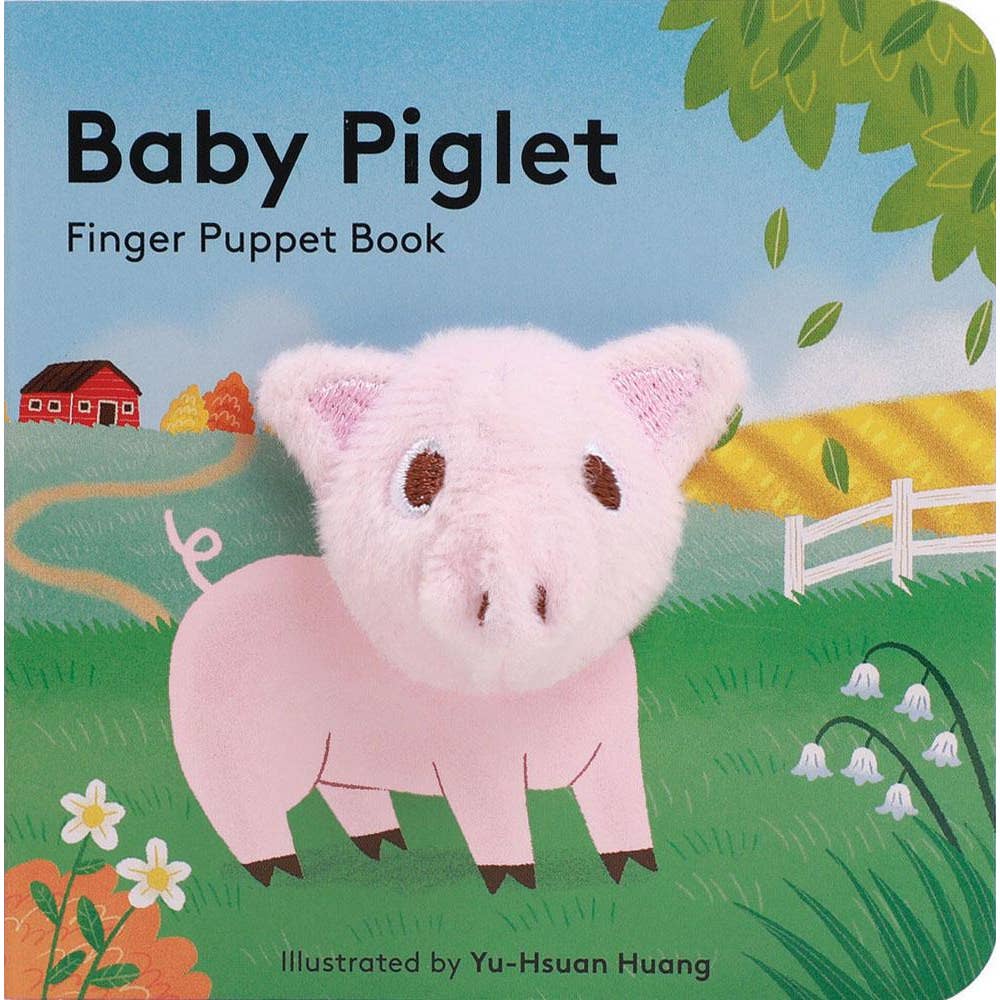 baby piglet finger puppet board book