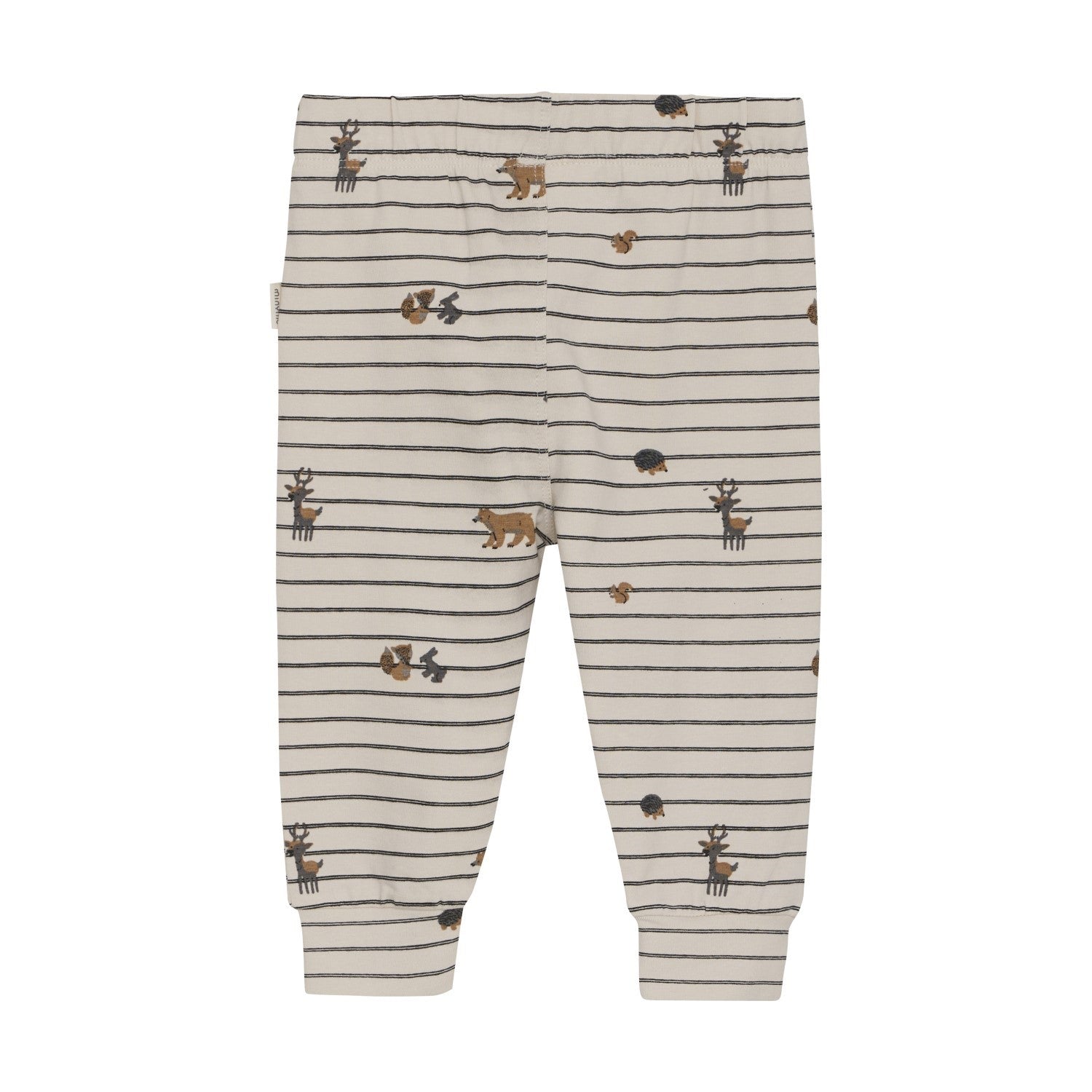 baby joggers with stripes and sweet woodland creatures