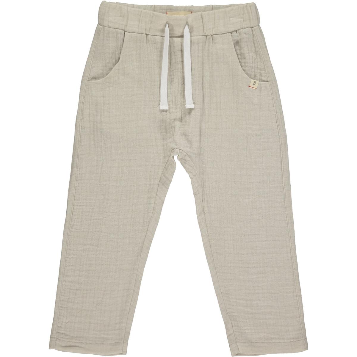 beige gauze pants