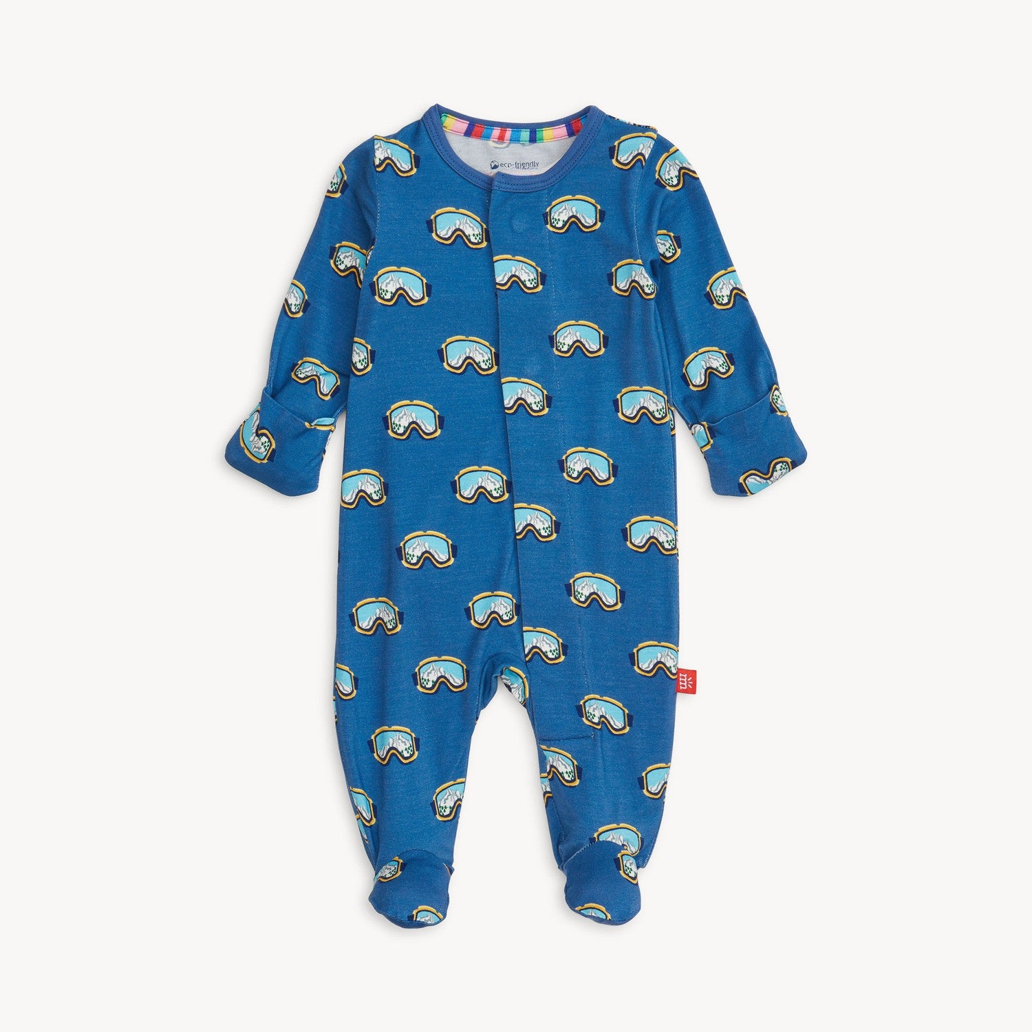 blue ski goggles magnetic footie