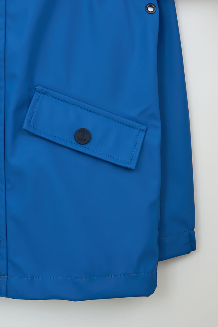 blue toddler jacket with fold over pockets
