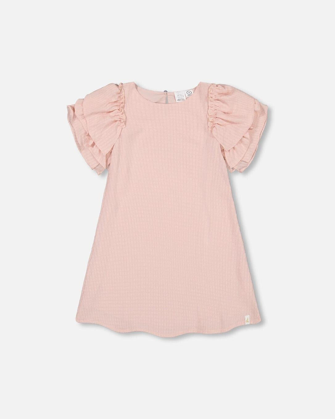 Blush Pink Seersucker Party Dress