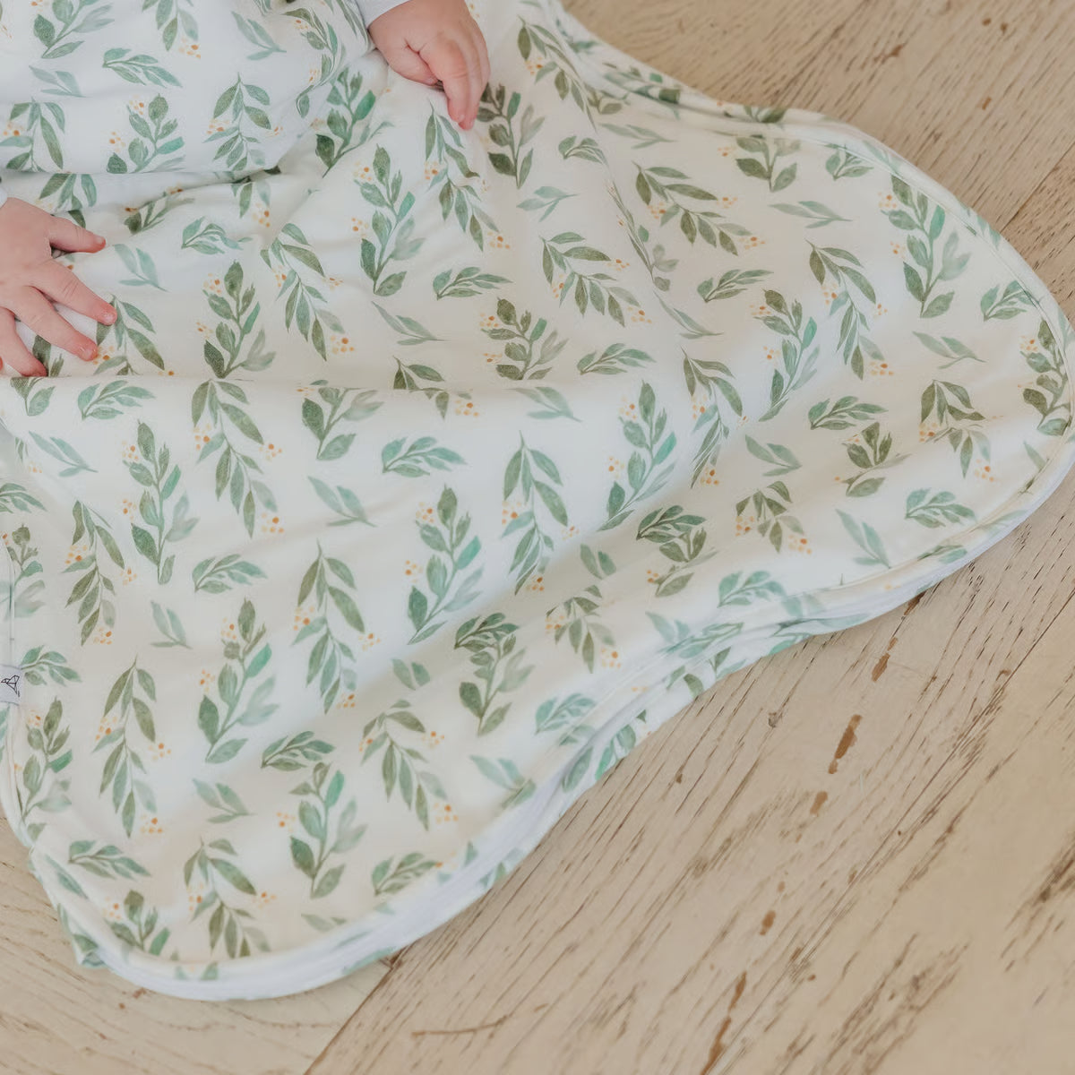 botanical printed sleep bag for baby