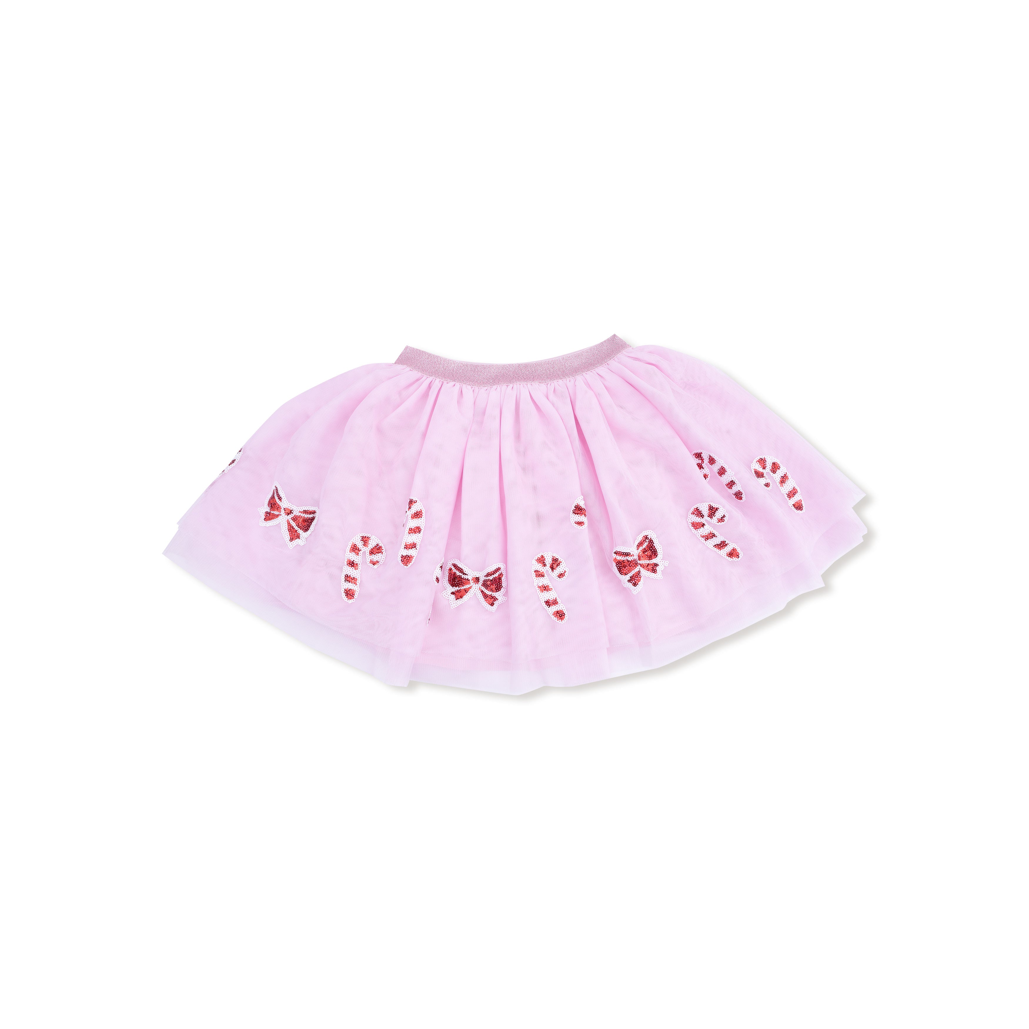 candy canes and bows holiday tutu for girls