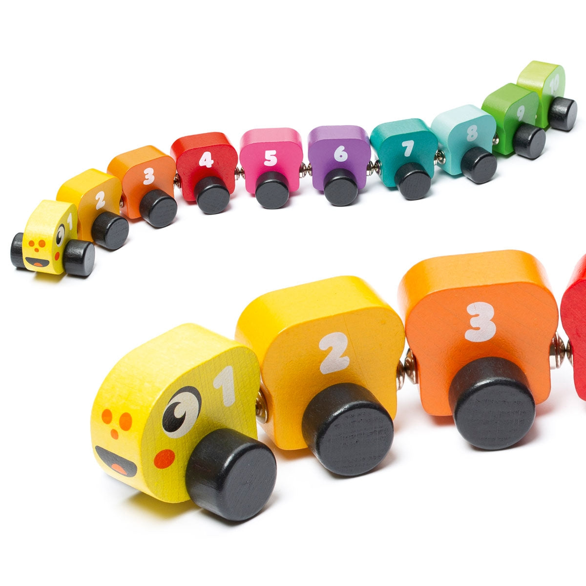 caterpillar wooden rainbow