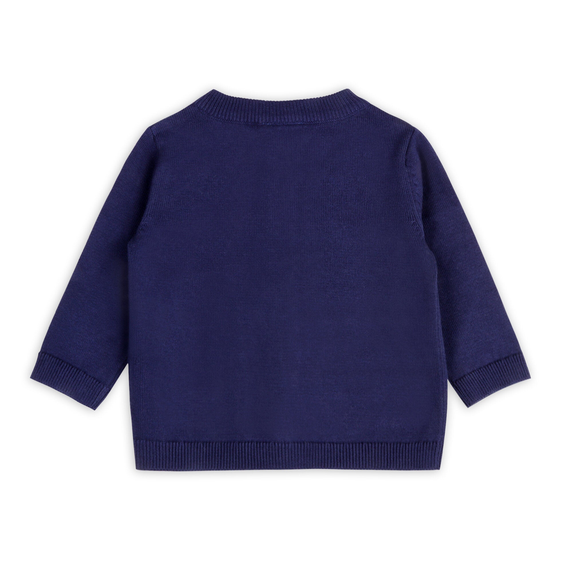 dog pocket navy cardigan 4