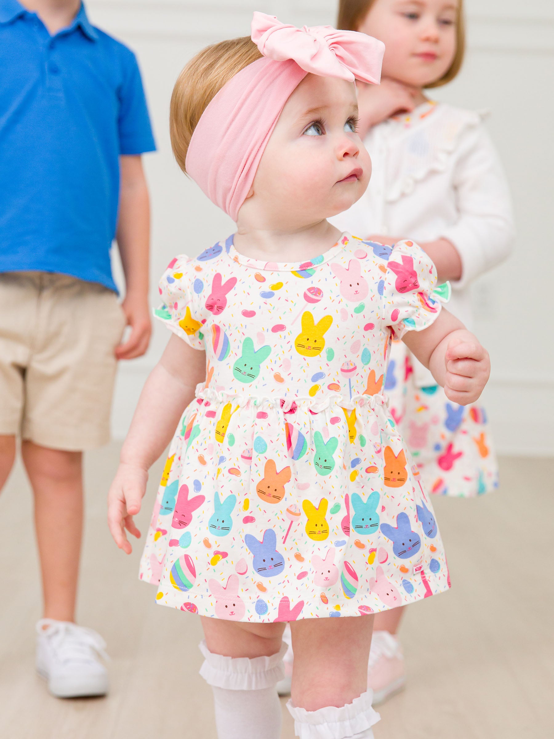 easter bunny skirted romper