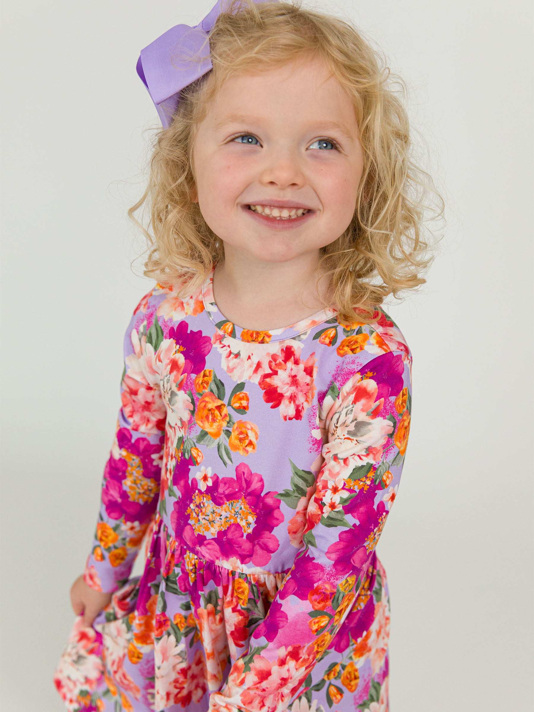 fall floral dress for toddler girls