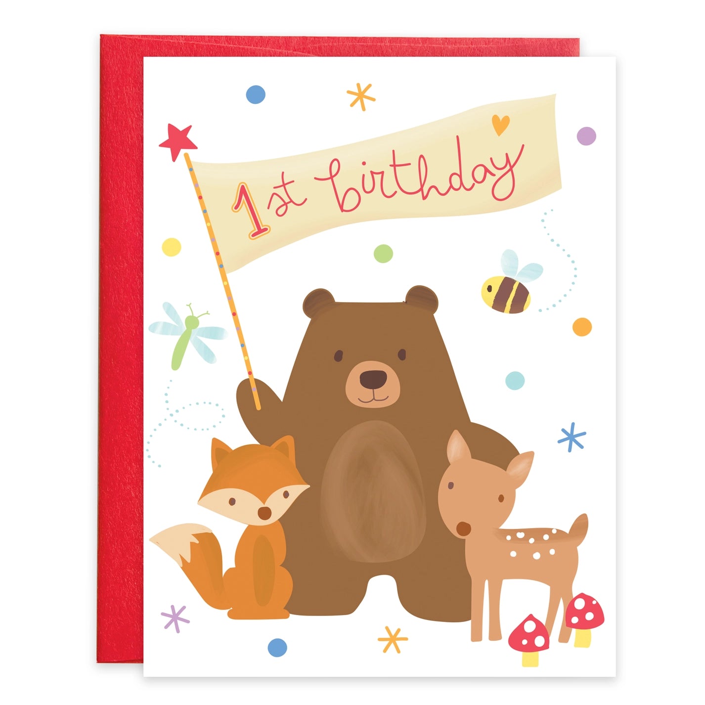 first birthday greeting card