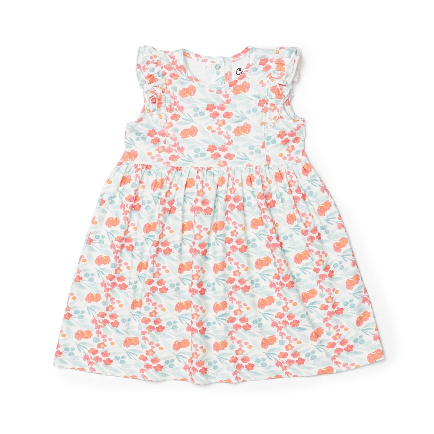 floral print dress orange