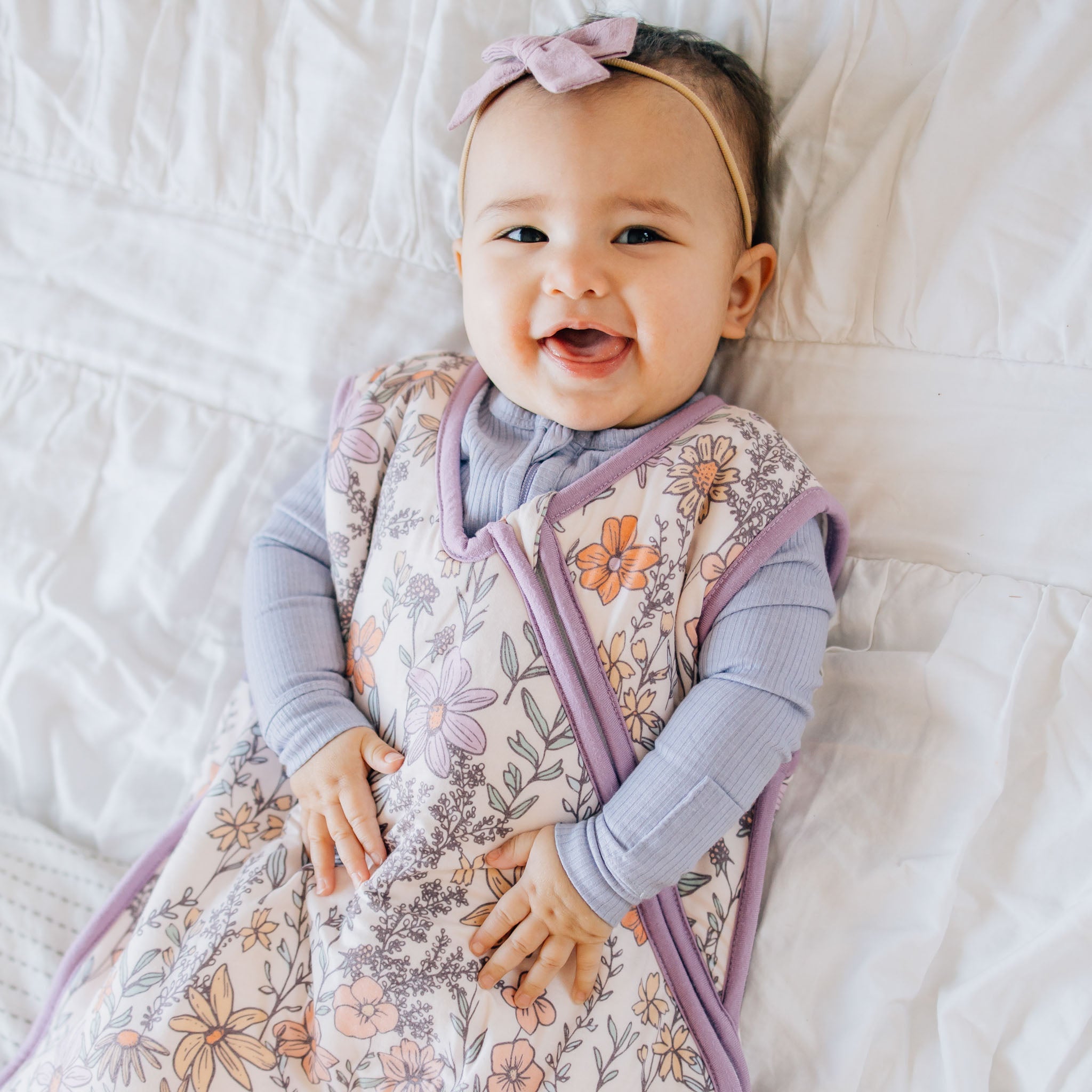 floral sleep sack baby