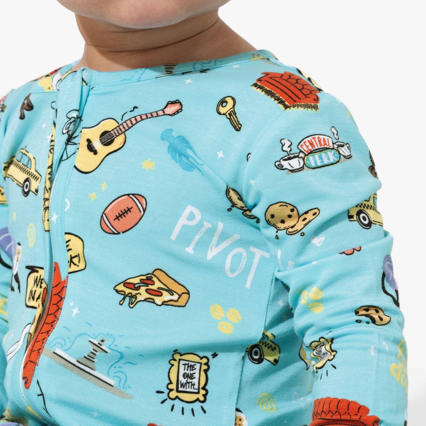 friends themed convertible footie