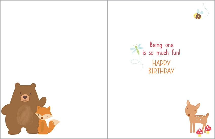 gender neutral first birthday card