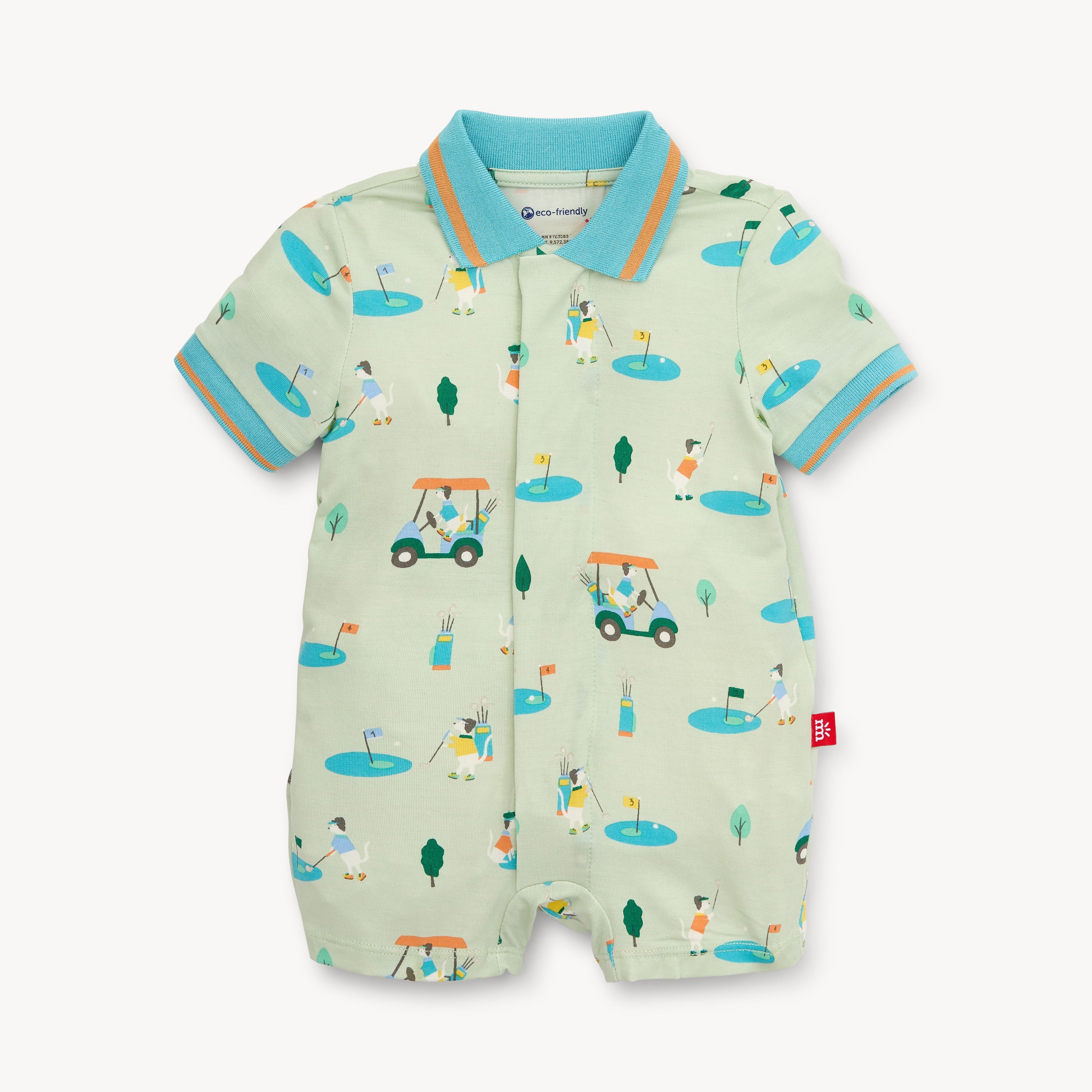 Dogs & Gold Magnetic Modal Shortie Romper