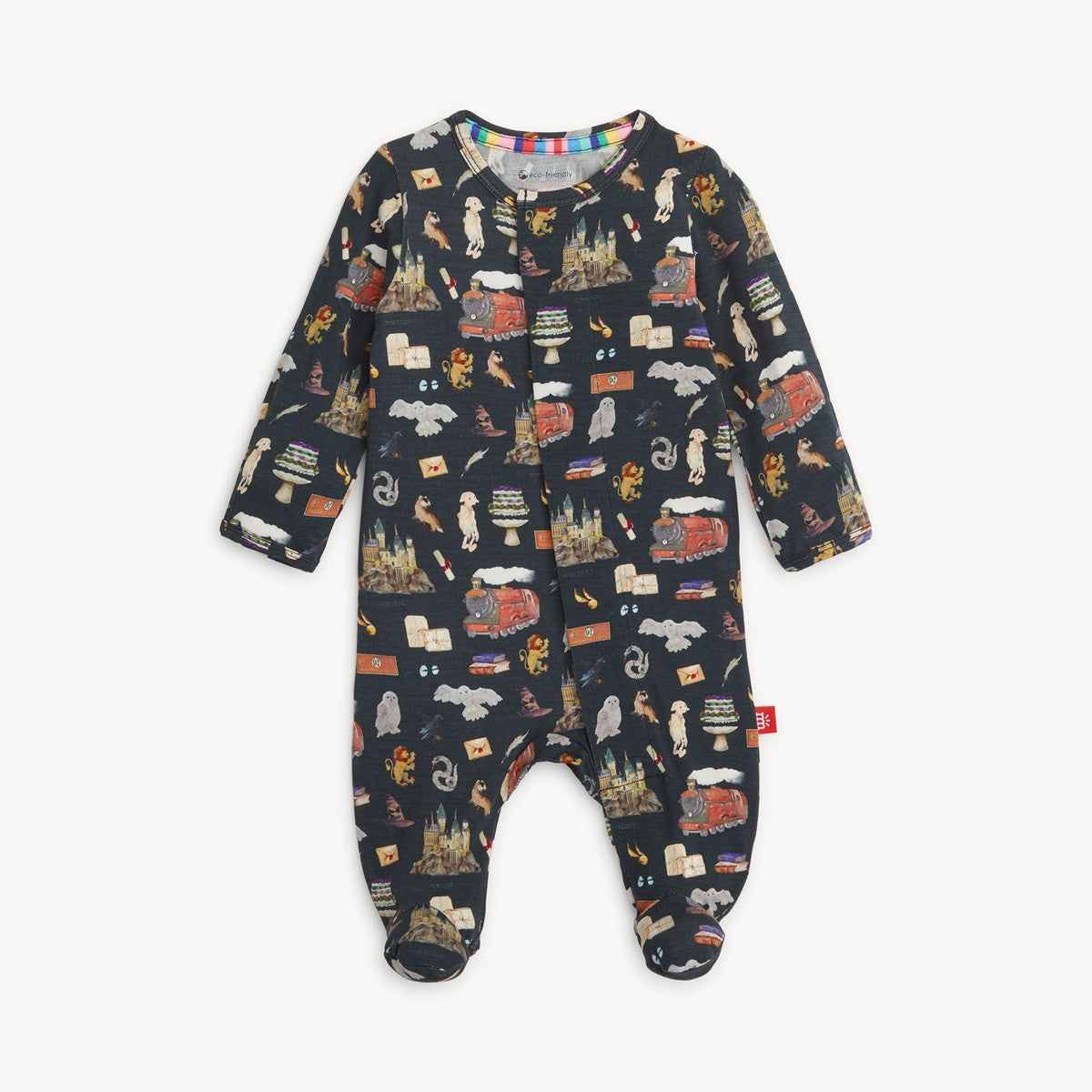 harry potter themed magnetic baby footie