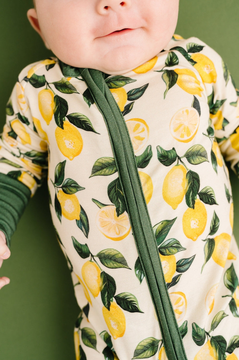lemons baby bamboo sleeper