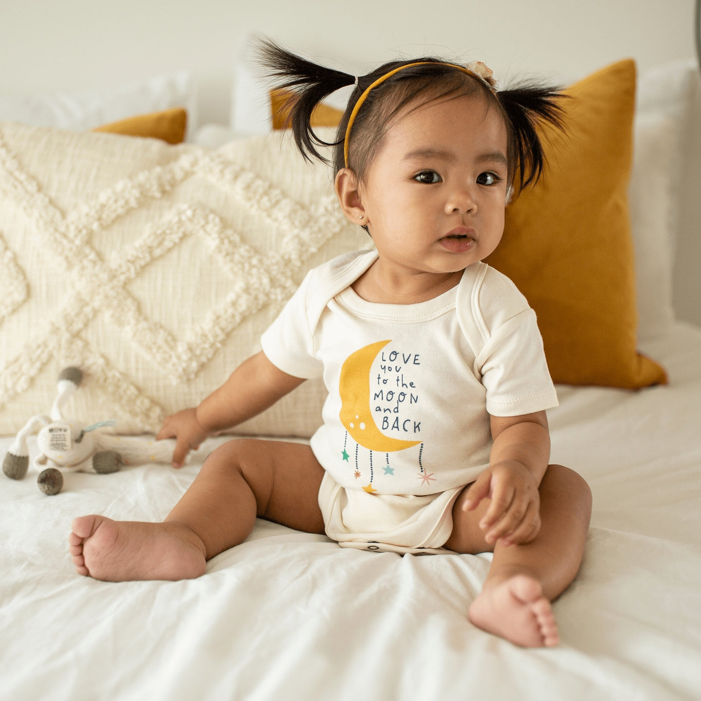 love you to the moon baby onesie
