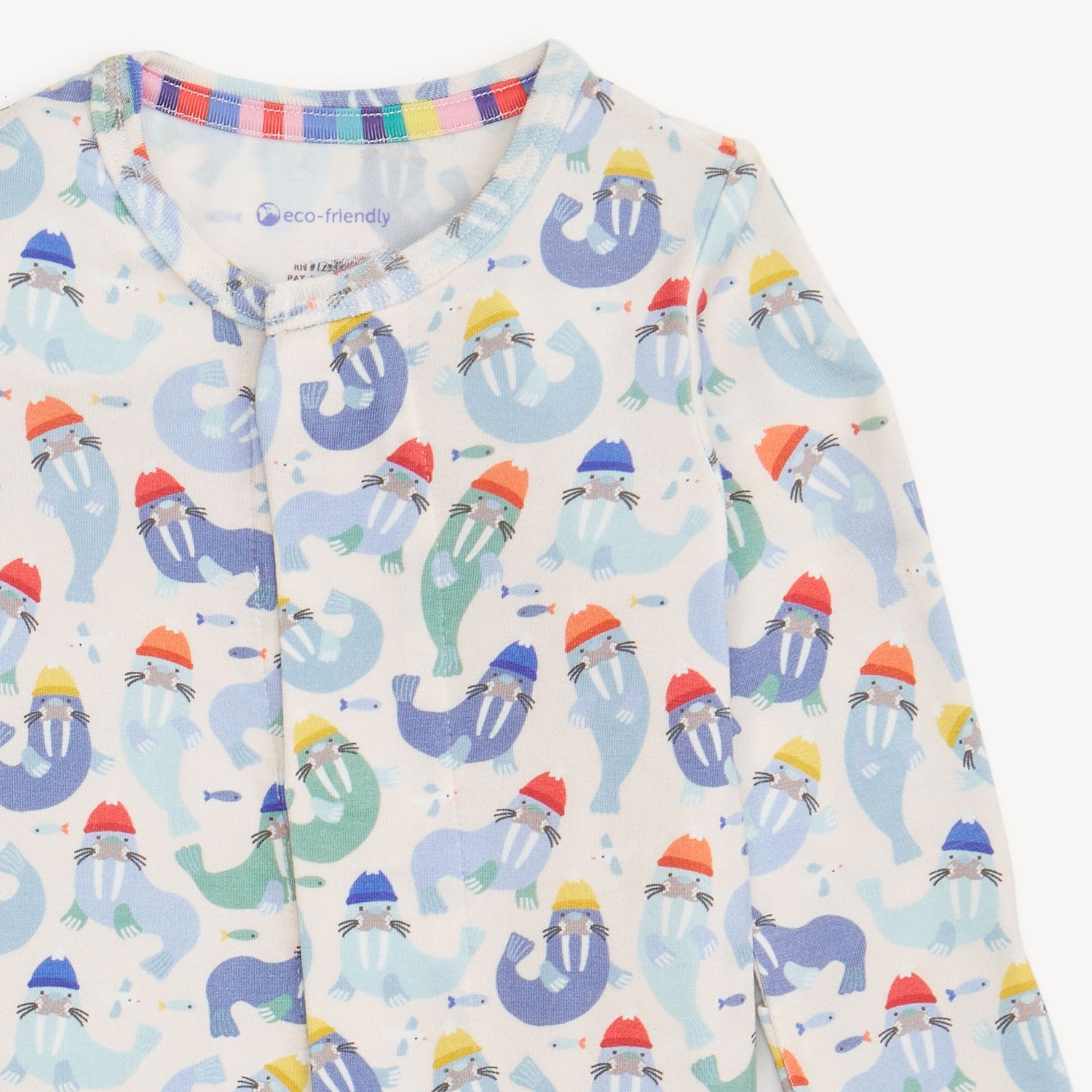 magnetic footie with winter walruses on it