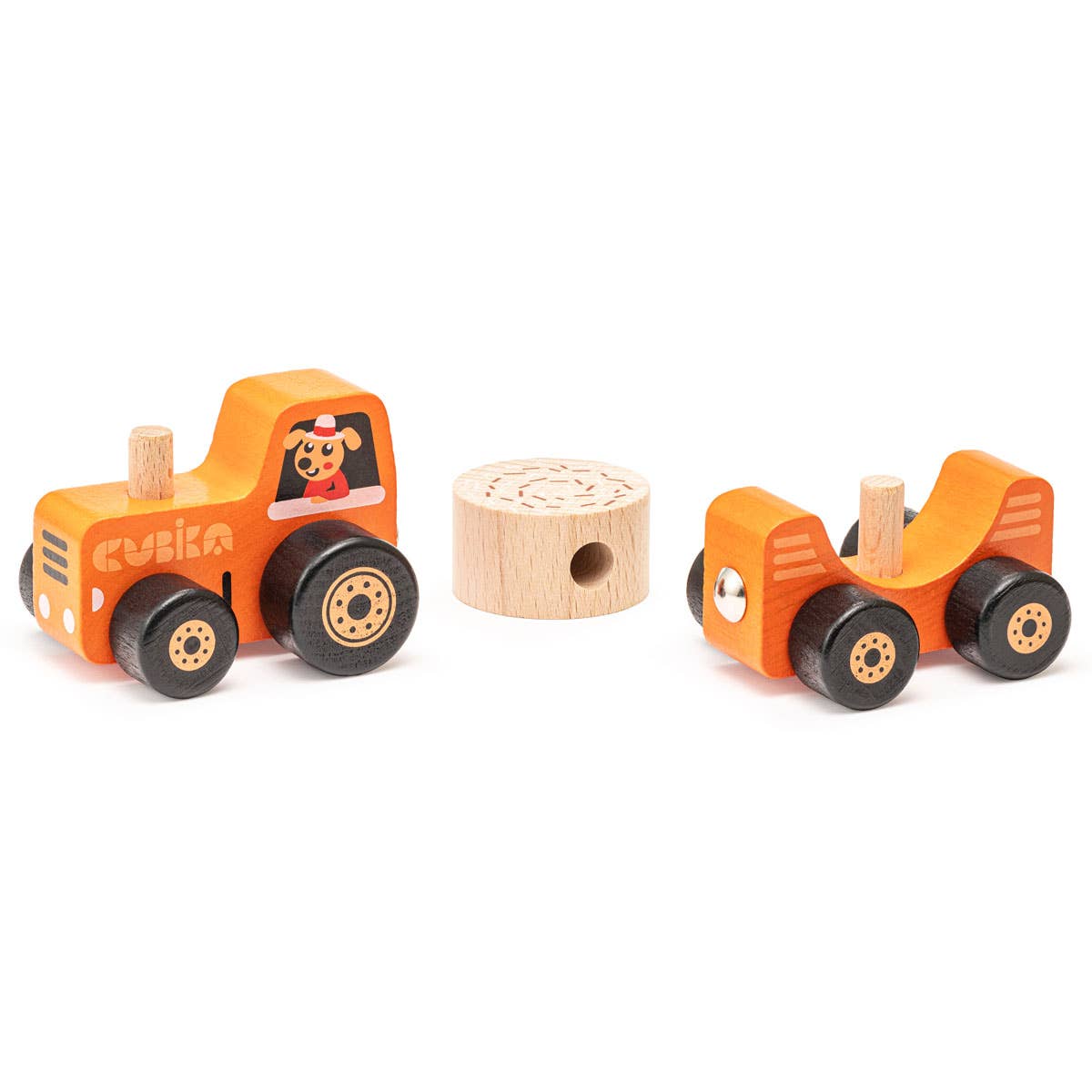 magnetic tractor toy set