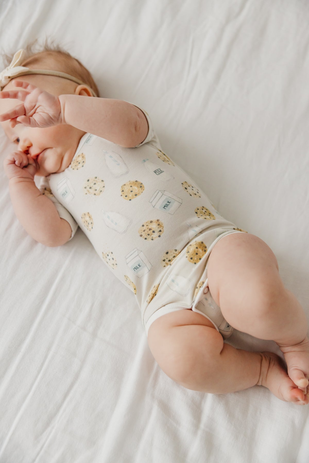 milk cookies onesie baby