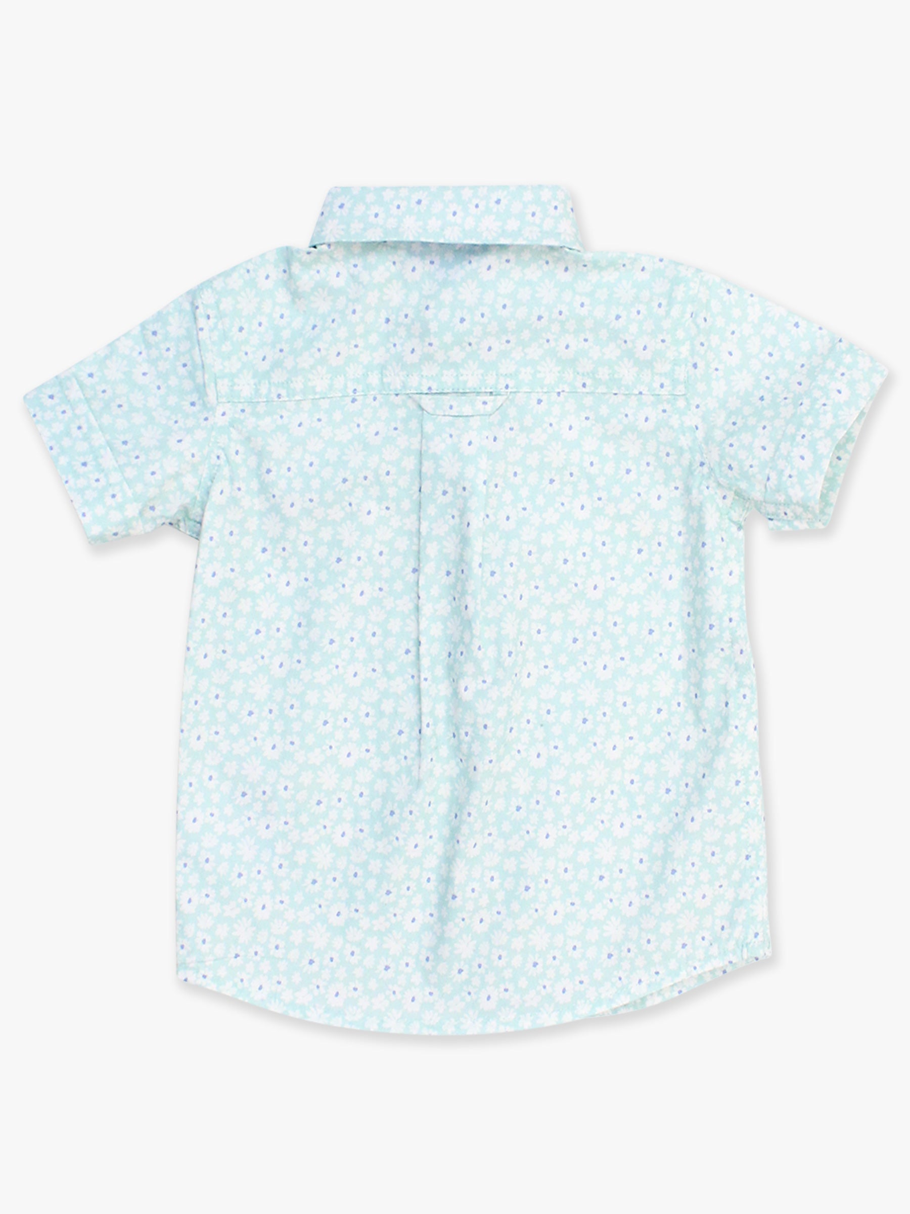 mint daisy button down back