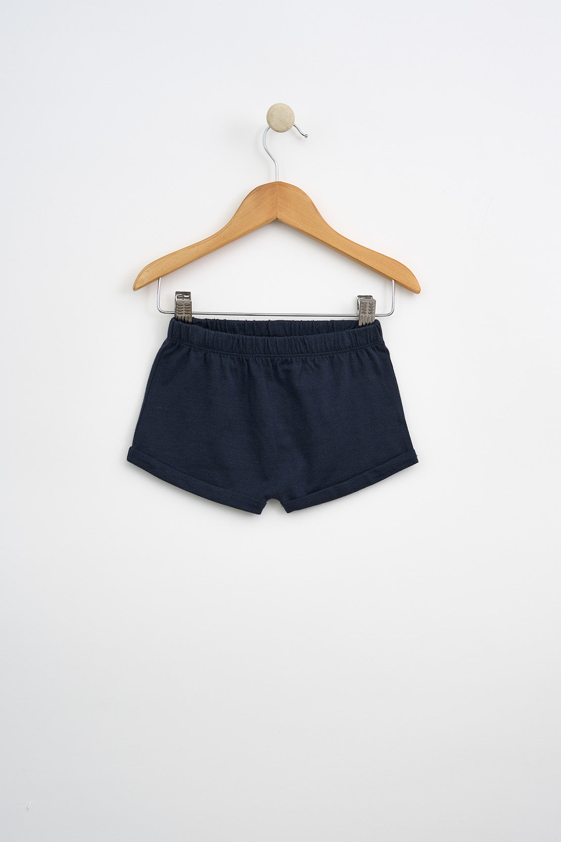 navy baby shorts