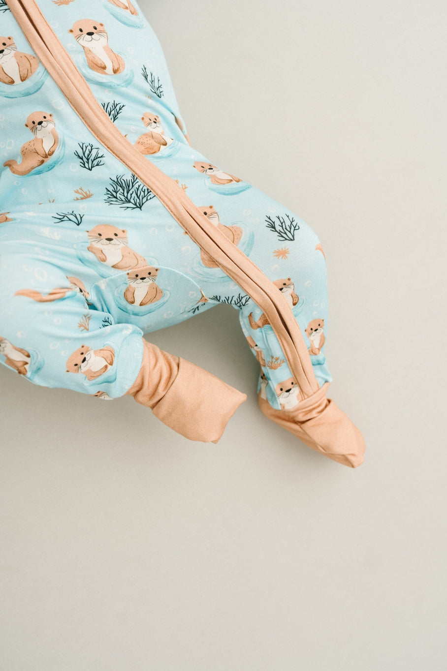otter print baby onesie