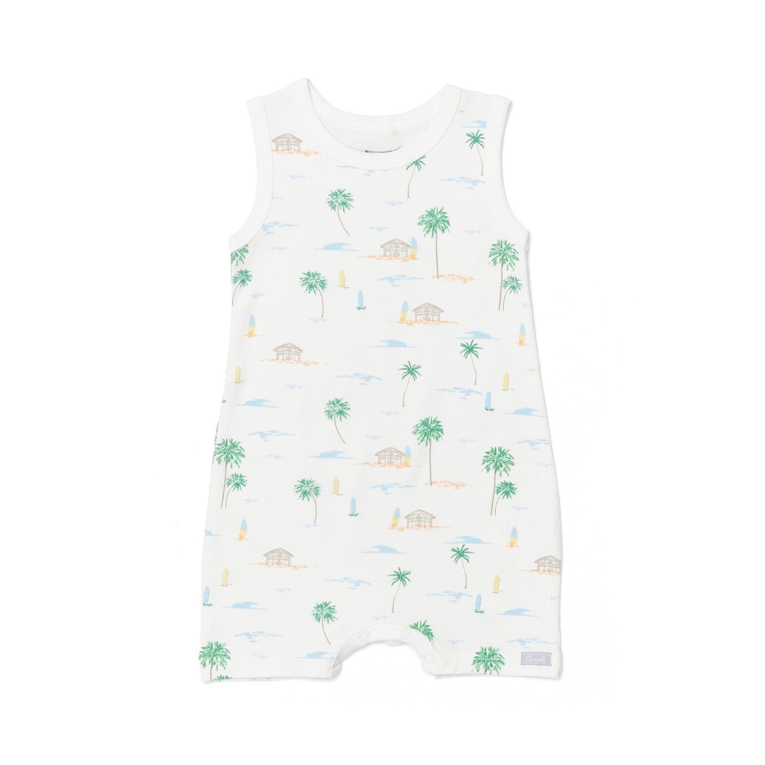 Palm Trees Cotton Modal Baby Romper