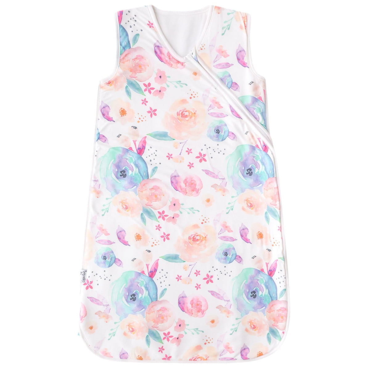 pink blue floral sleep bag
