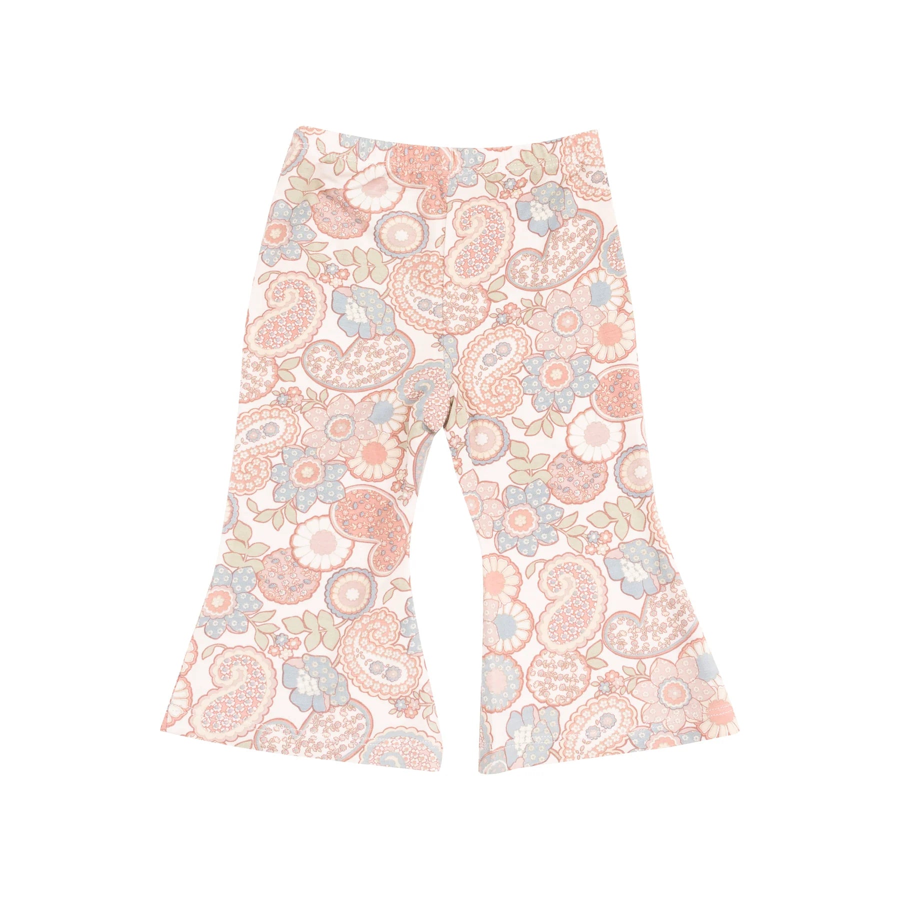 pink paisley retro girls pants