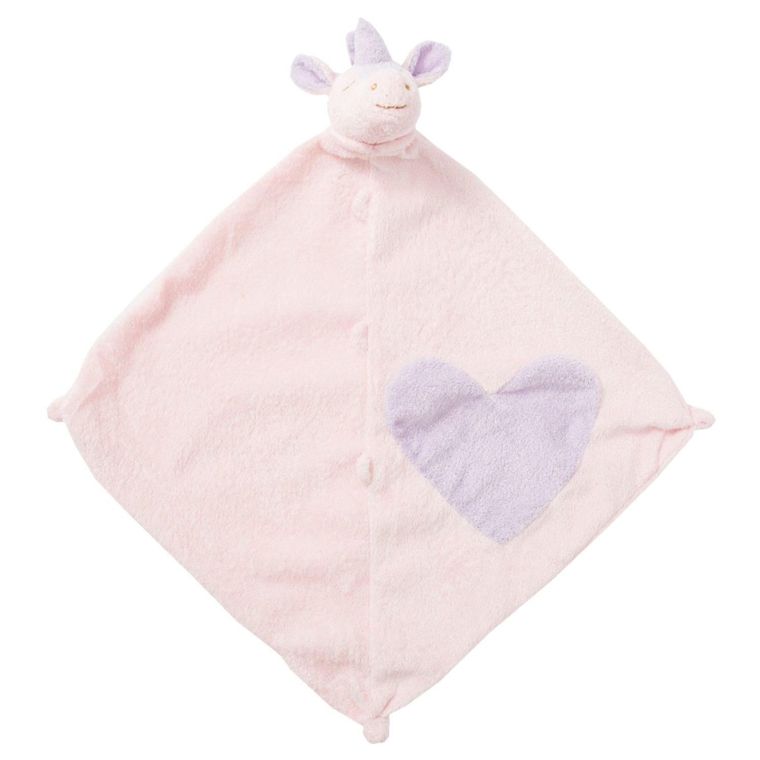 pink unicorn lovey blanket