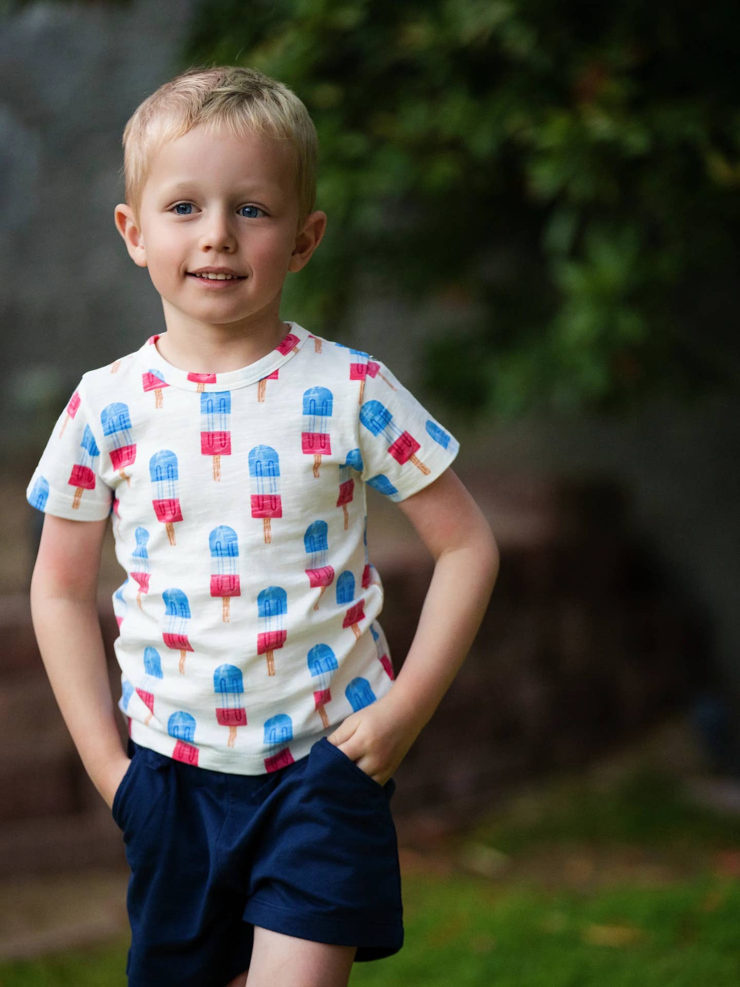 popsicle tee shorts set boy