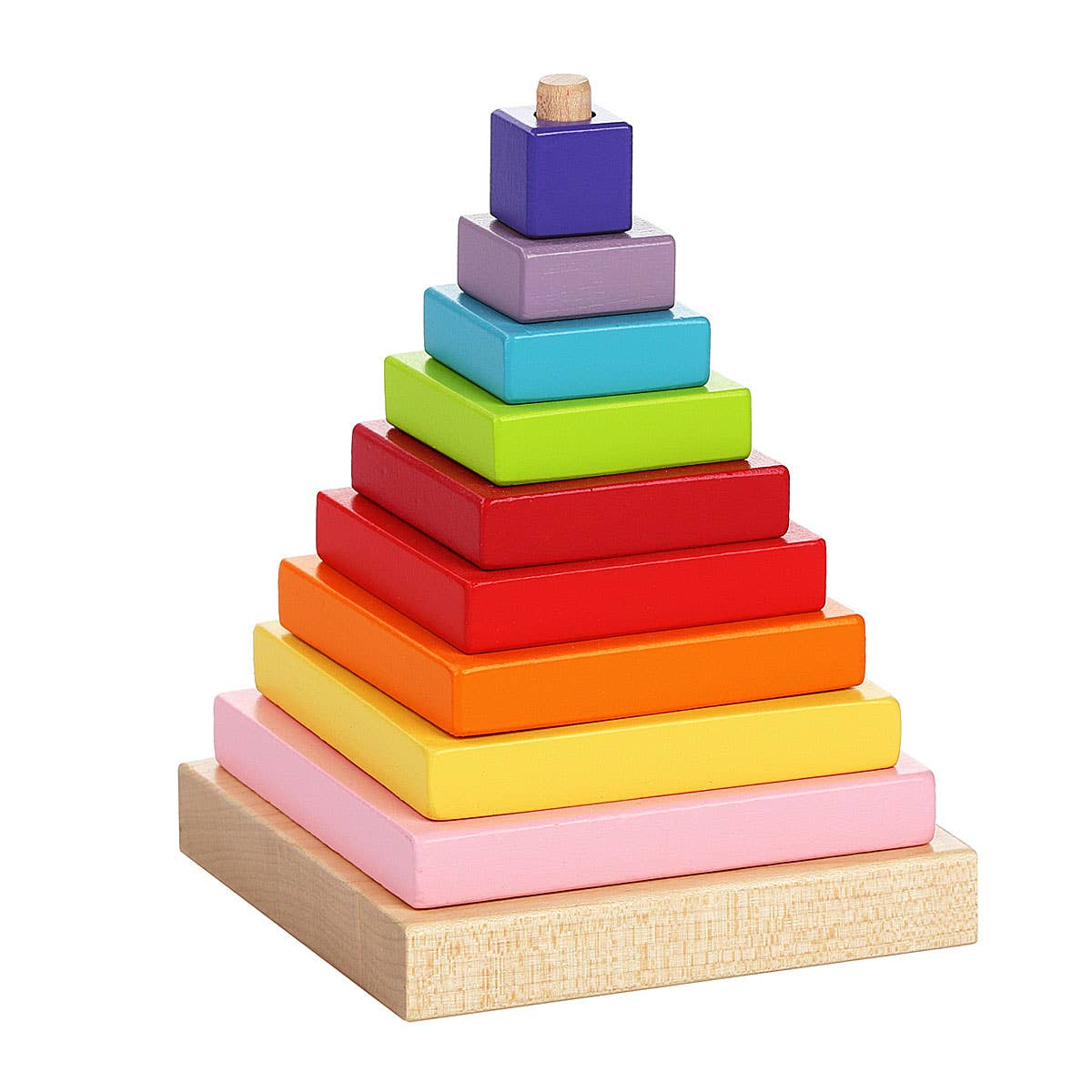 rainbow stacking pyramid