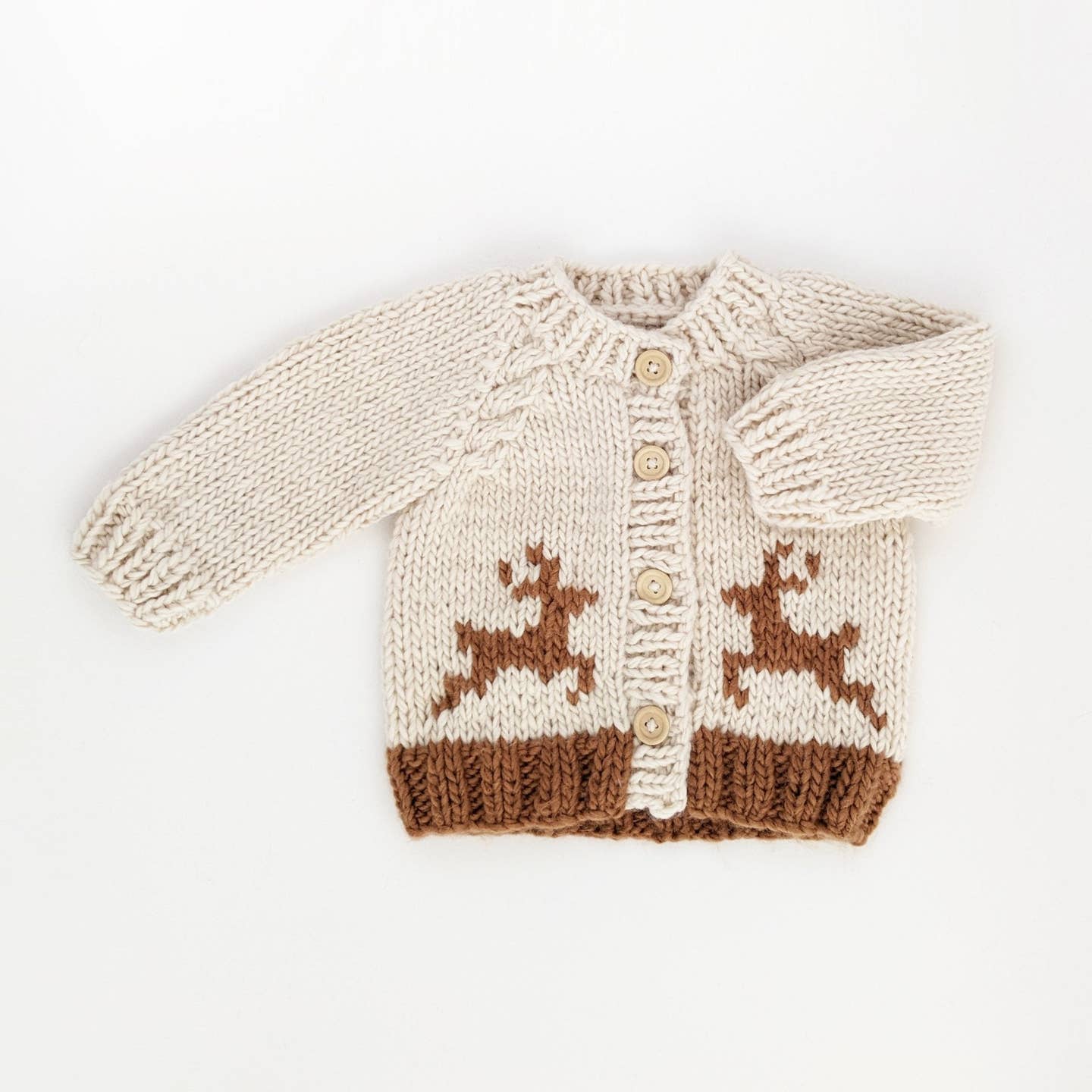 reindeer cardigan
