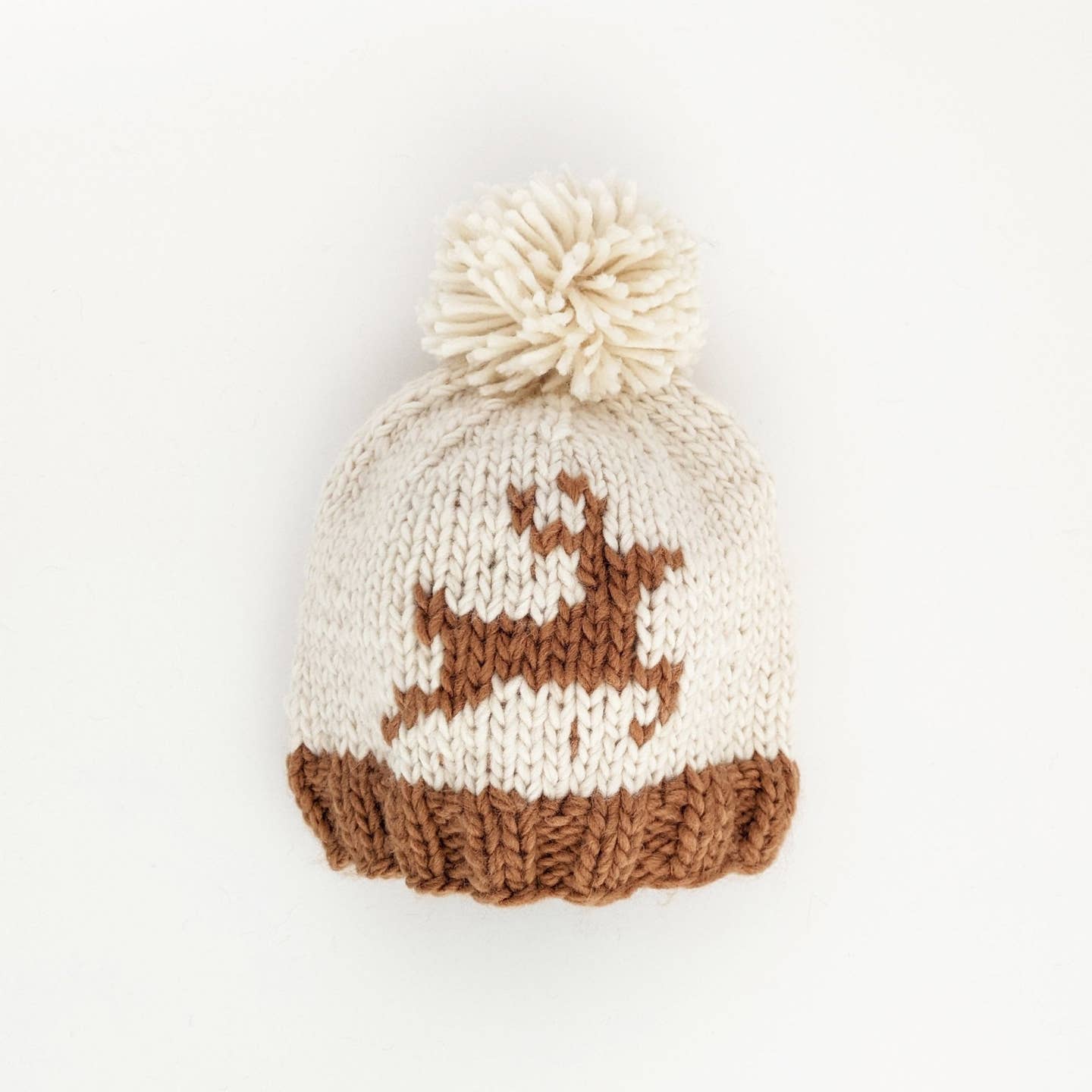 reindeer pom pom beanie