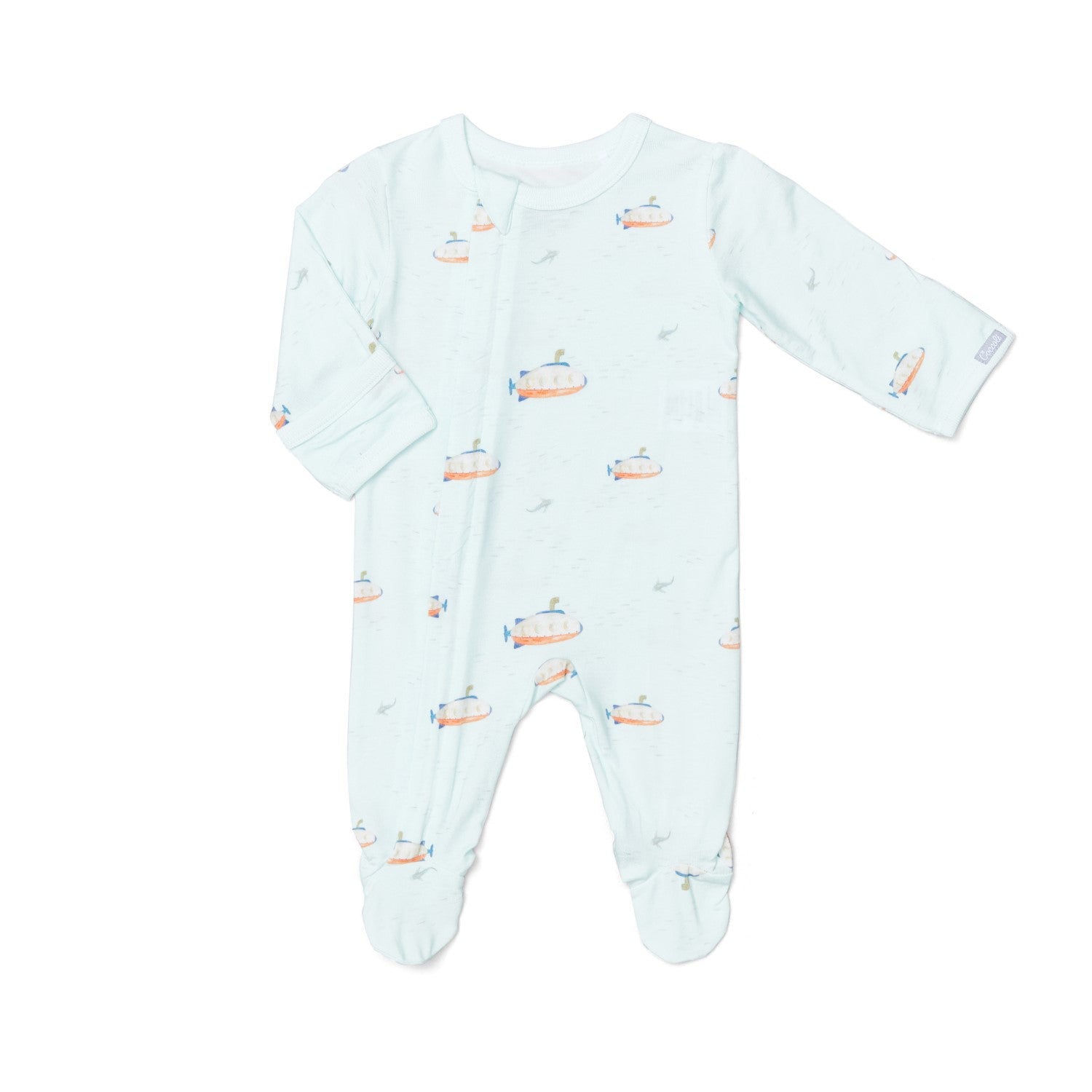 Submarines Modal Two-Way Zipper Footie
