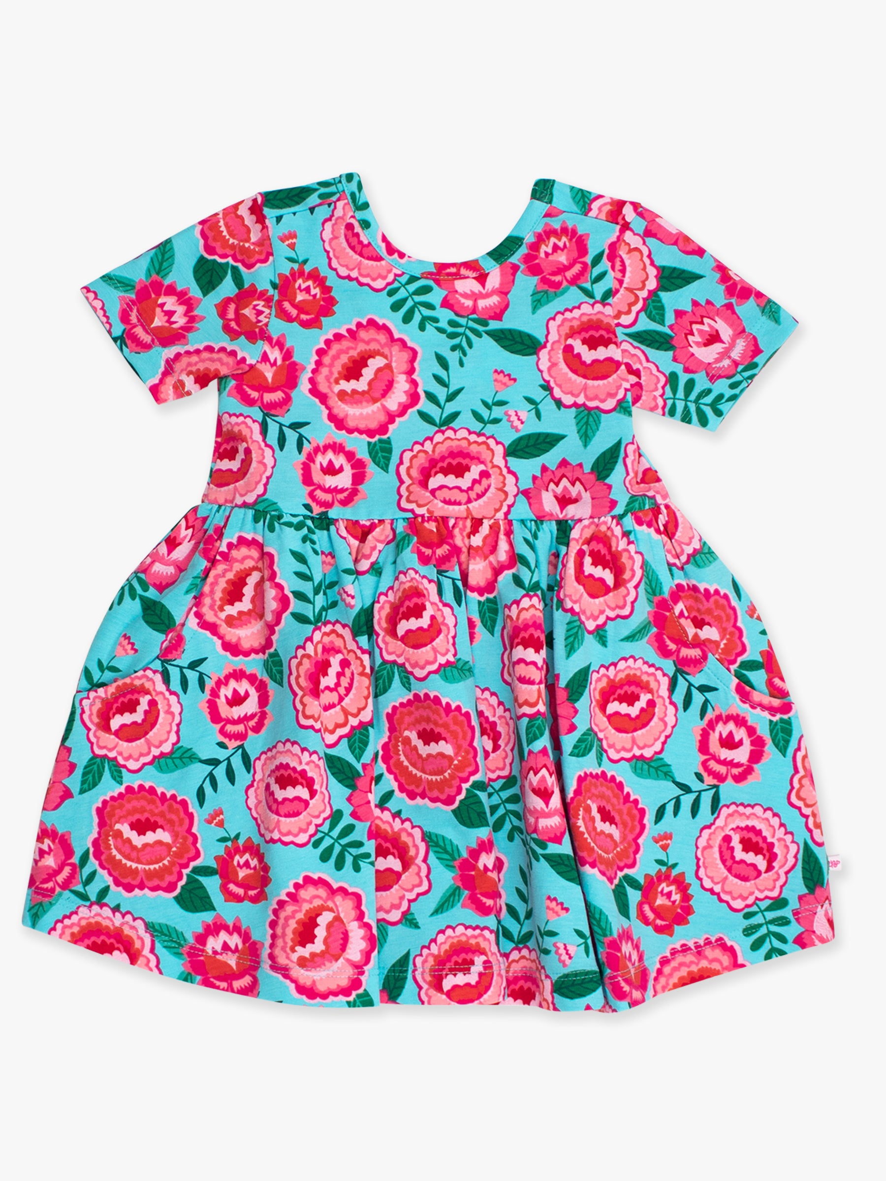 summer floral cotton dress for girls
