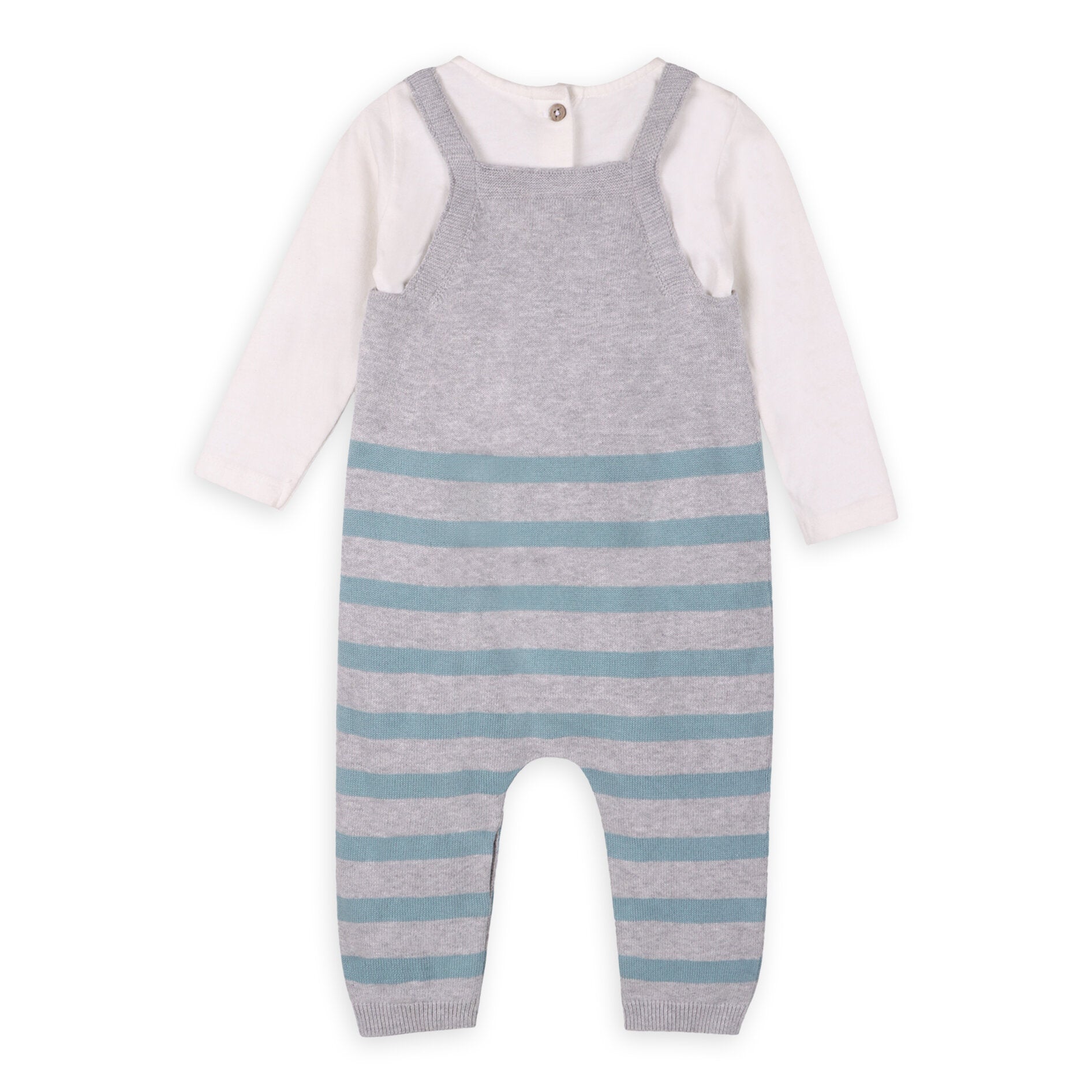 two piece overall and onesie set