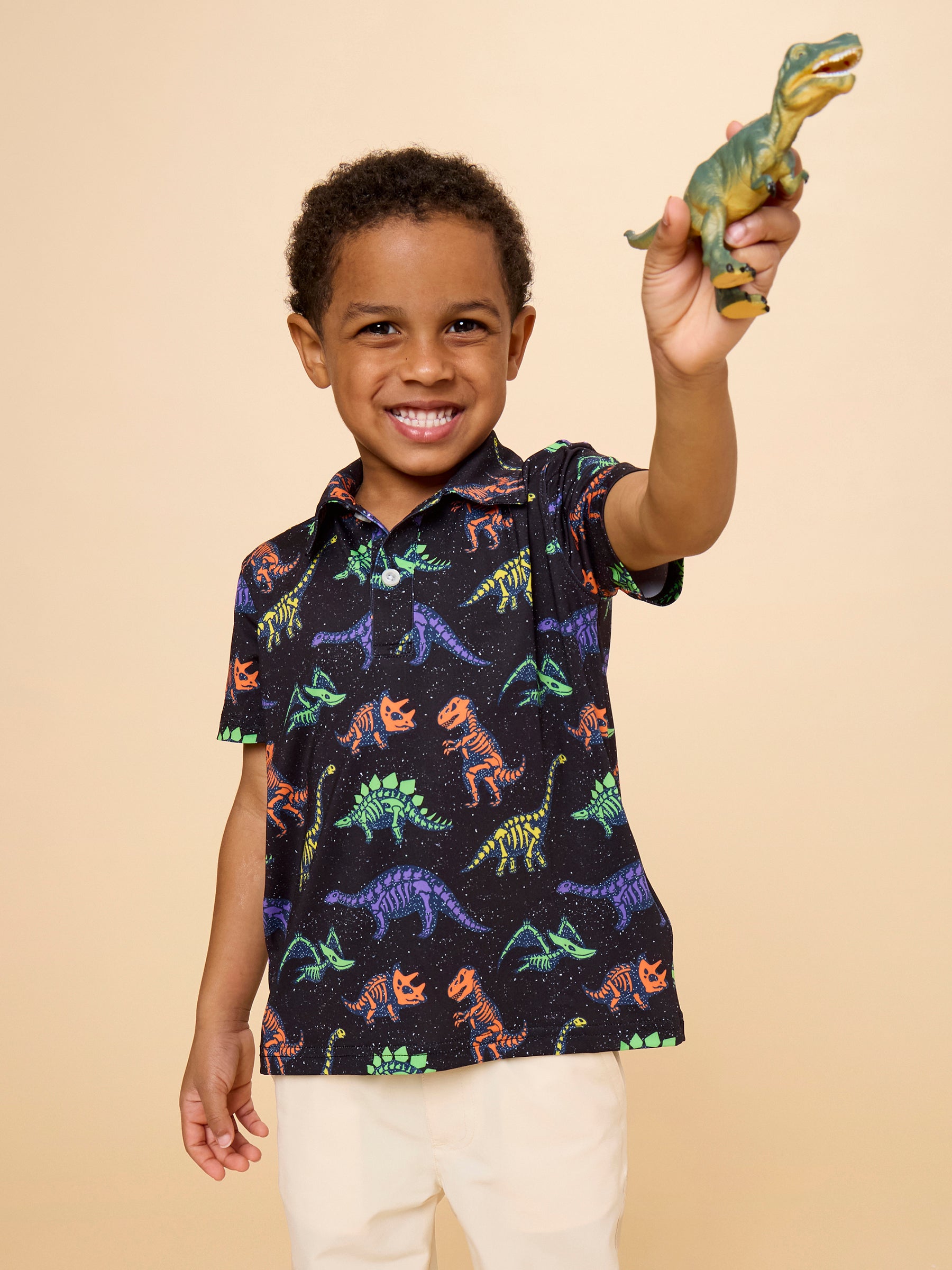 Prehistoric Pals Short Sleeve Performance Polo