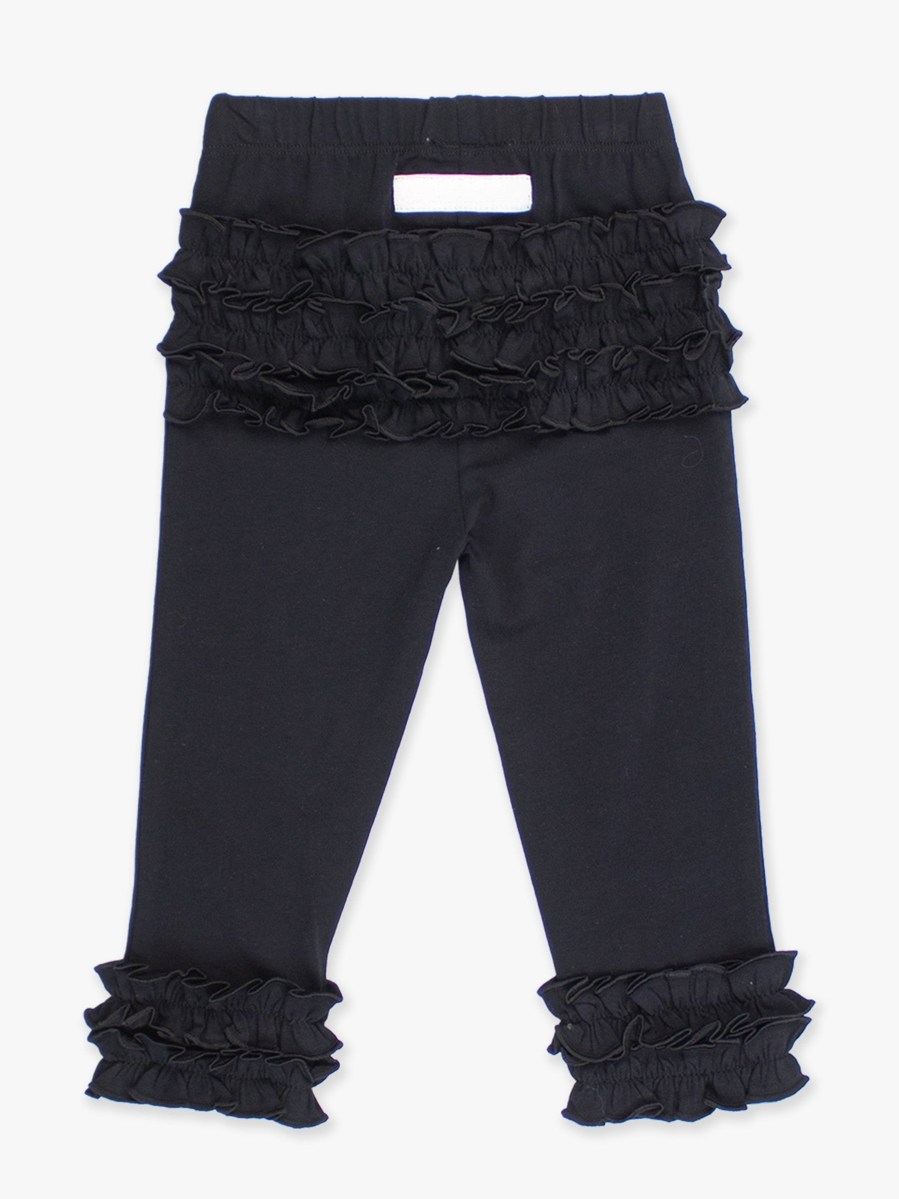 Black Ruffle Leggings