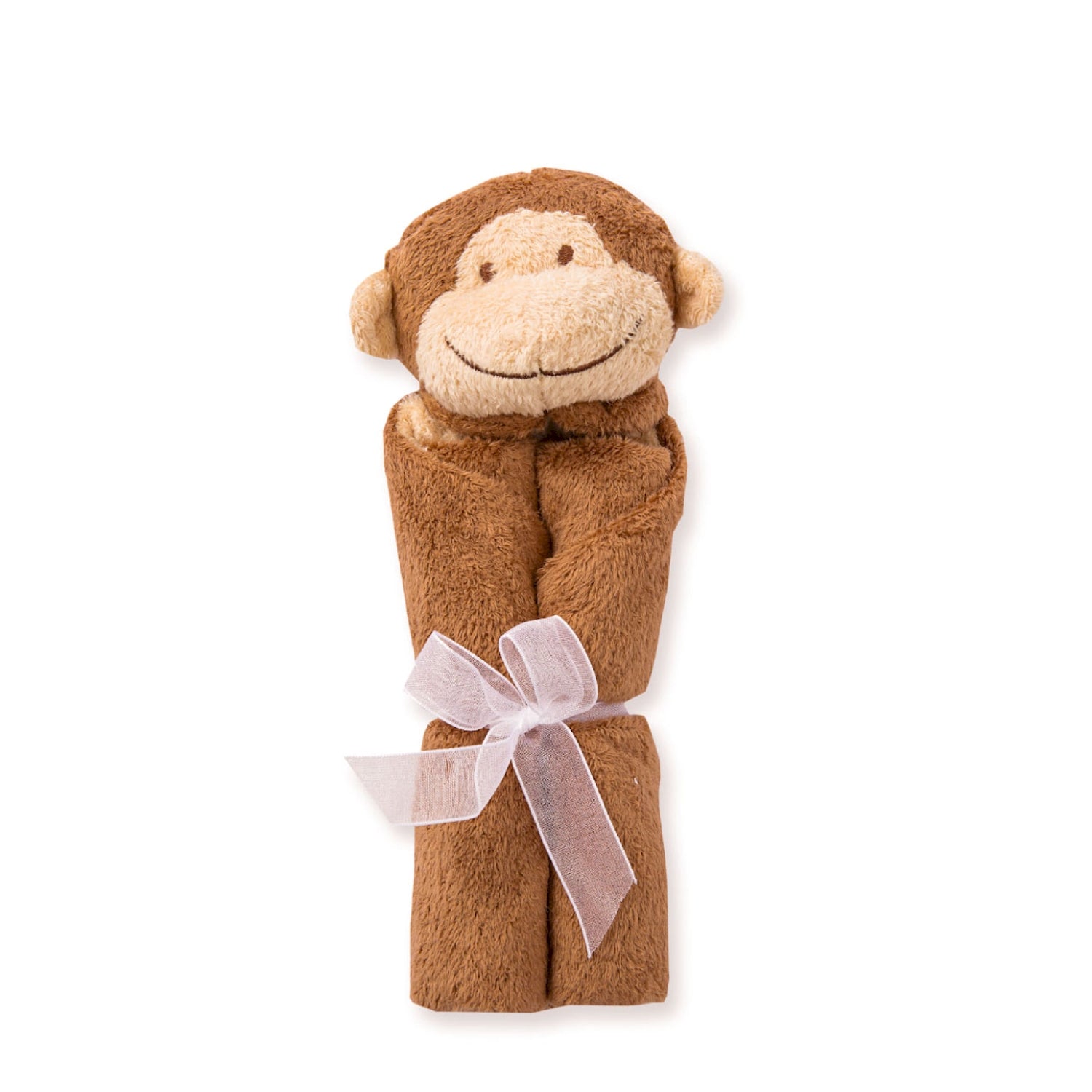 Brown Monkey Lovey Blankie