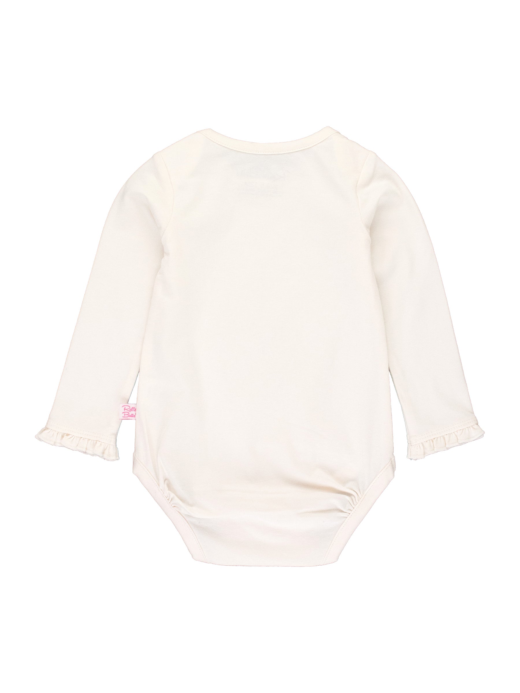 Cotton Long Ruffle Sleeve Onesie - Online Only