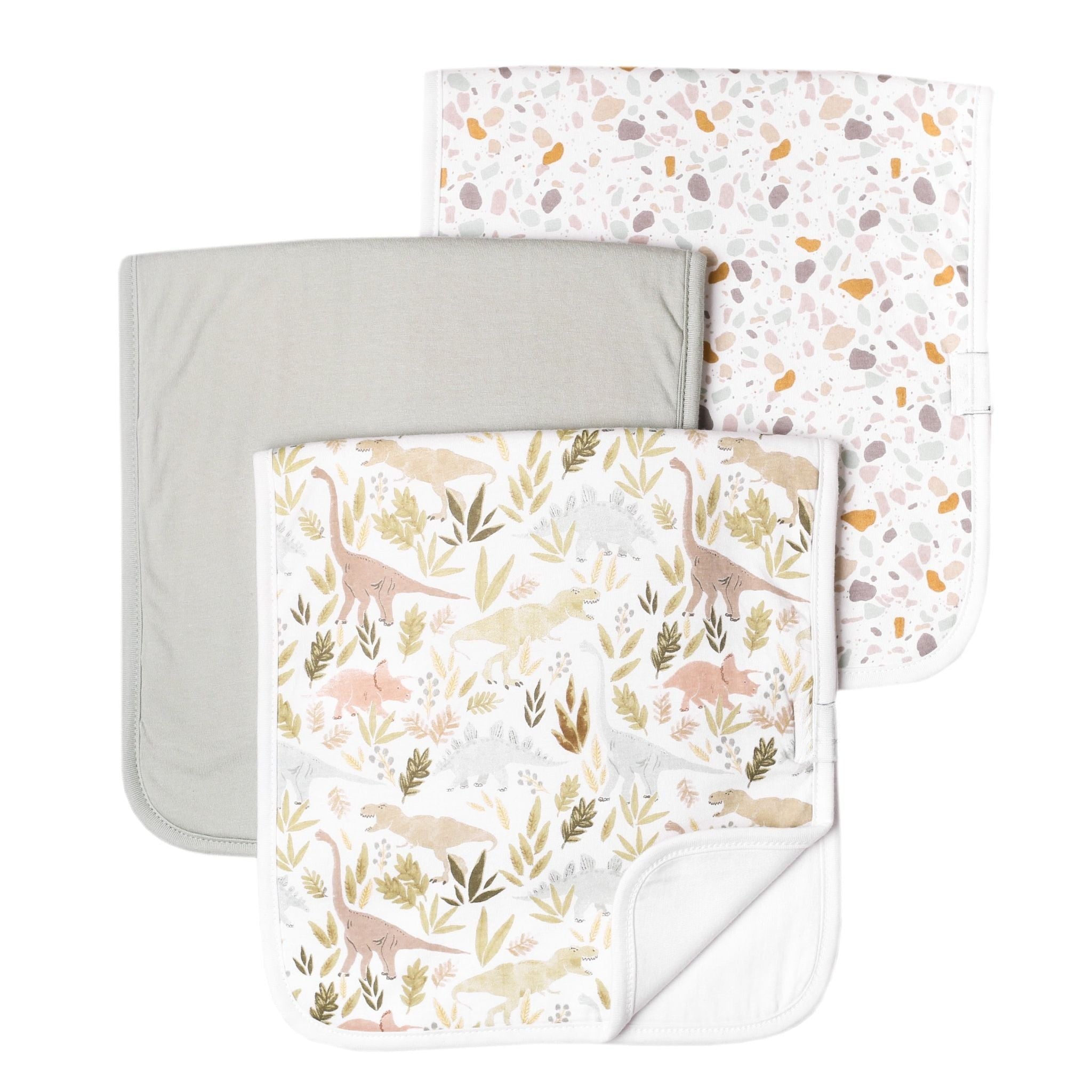 watercolor_dinosaur_burp_cloth_set