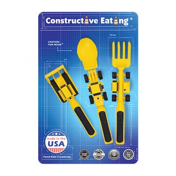 yellow construction utensils for toddlers
